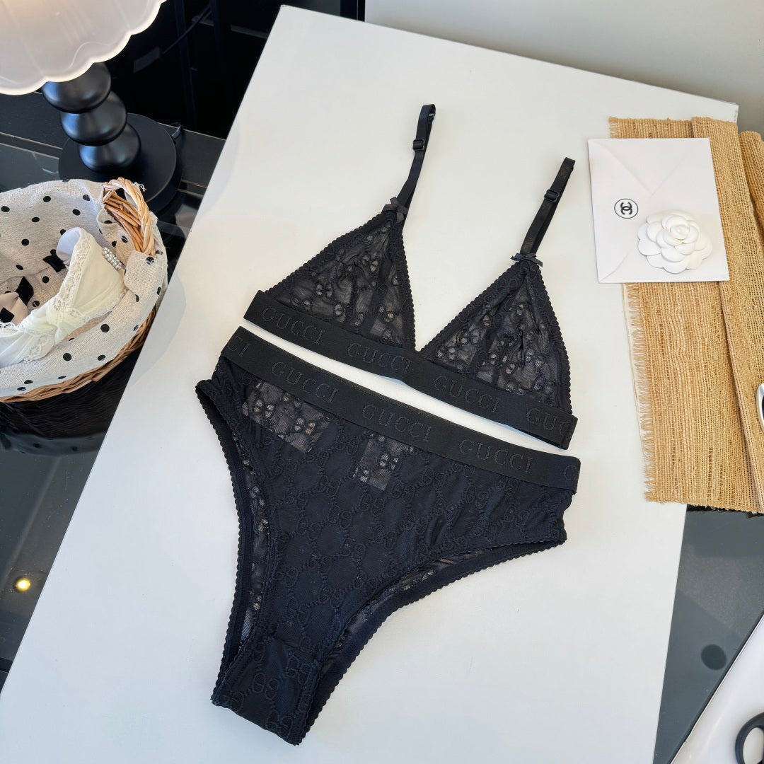 GG 26s Two-Piece Bikini Black Lace 201805