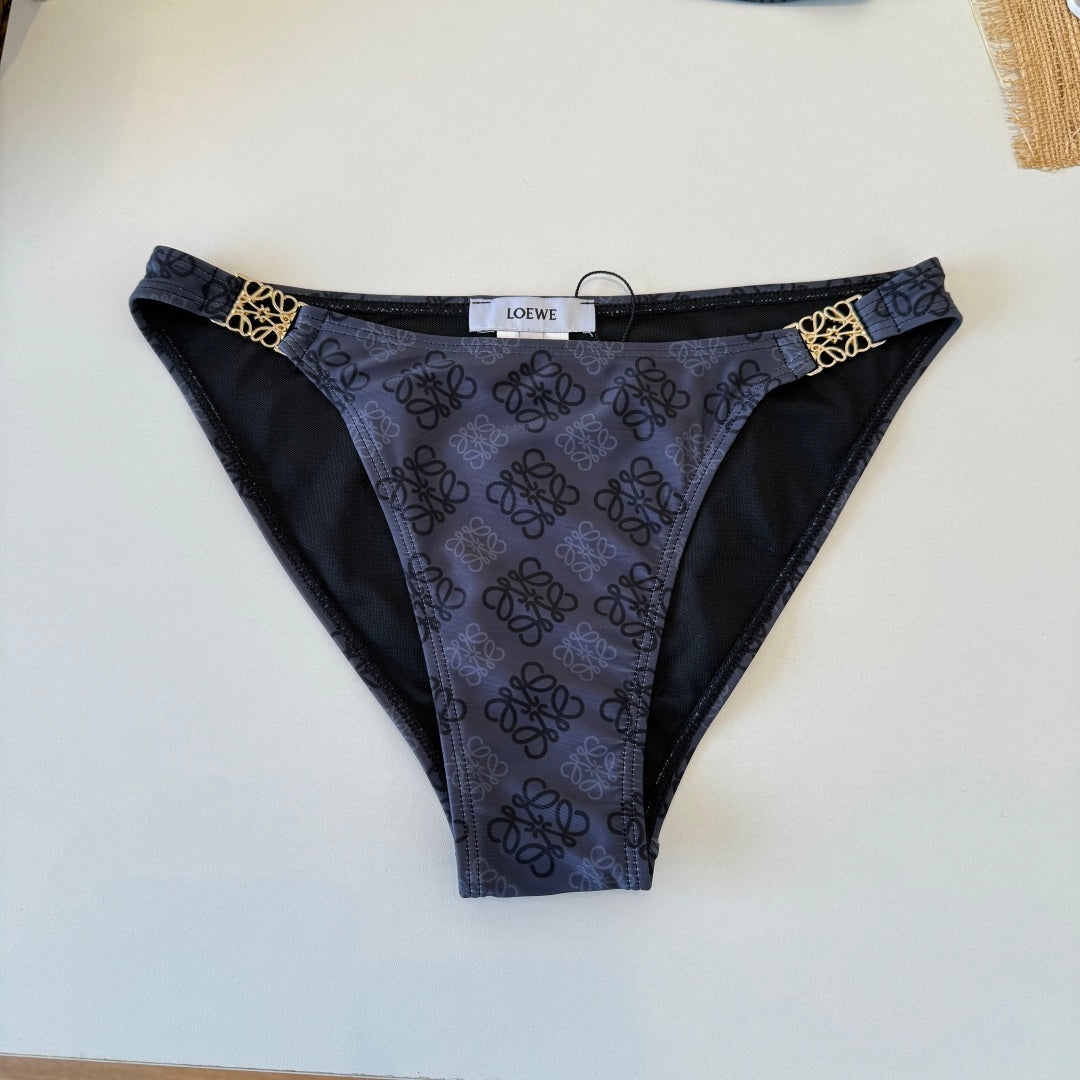 Loewe Two-Piece Bikini Navy Blue 203030