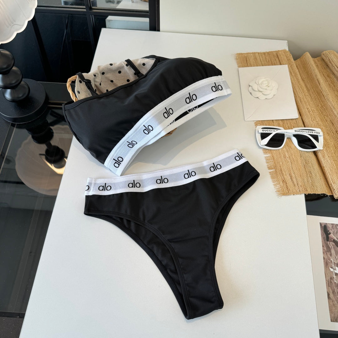 Alo 26s Two-Piece Bikini Black 201809