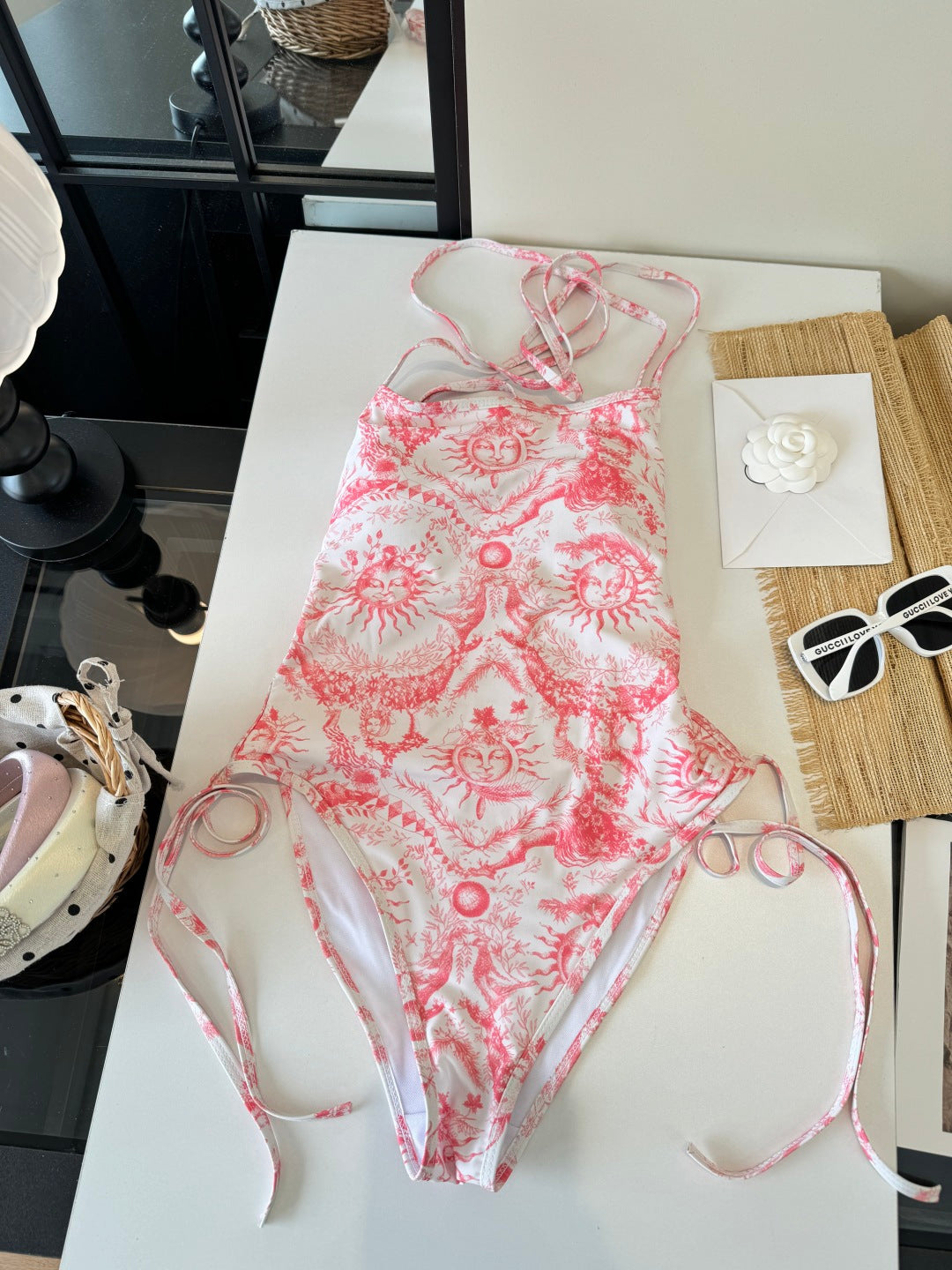 CD 26s One-Piece Bikini Pink Colorful 201817