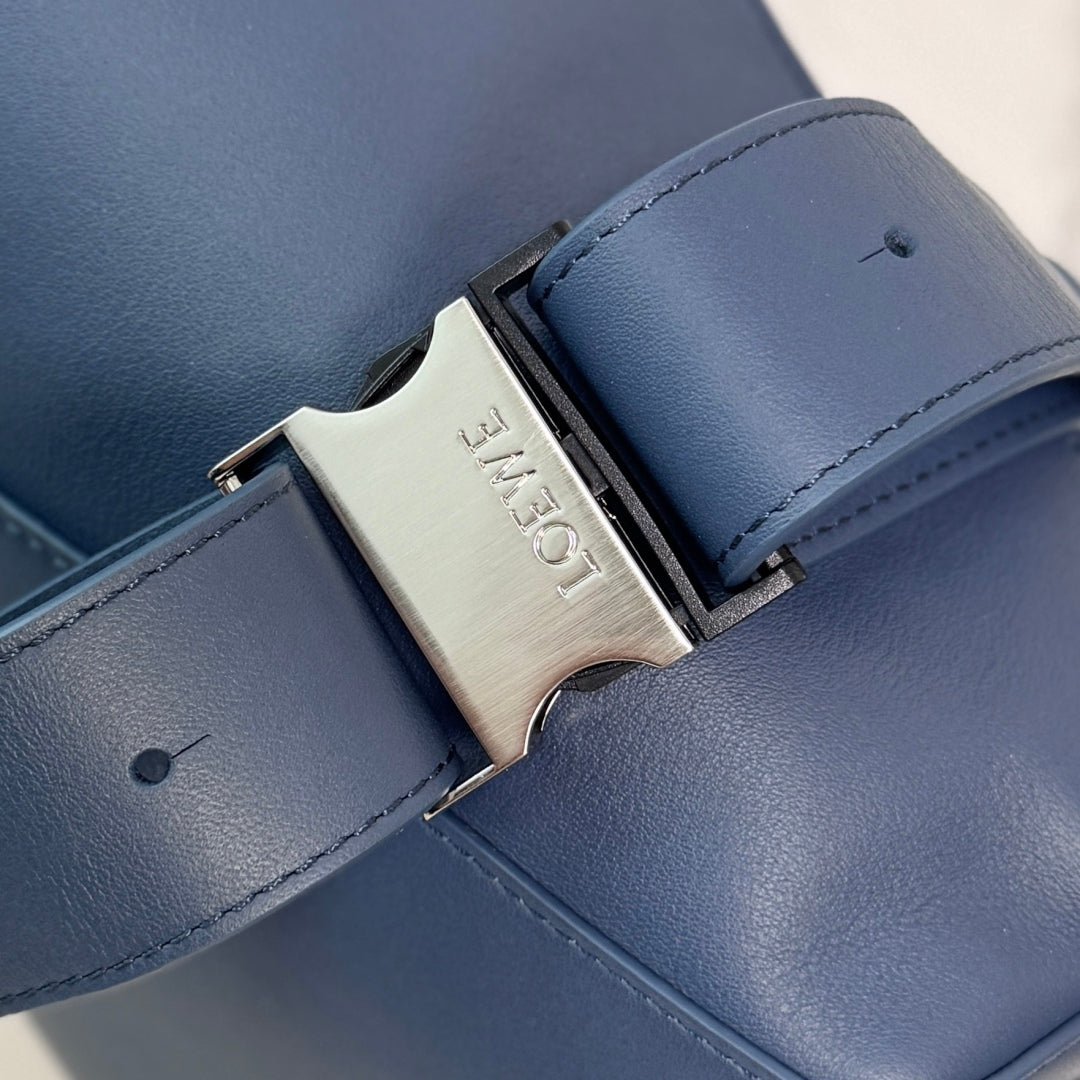 Loewe Puzzle Waist Bag 24 Navy Blue Cowhide