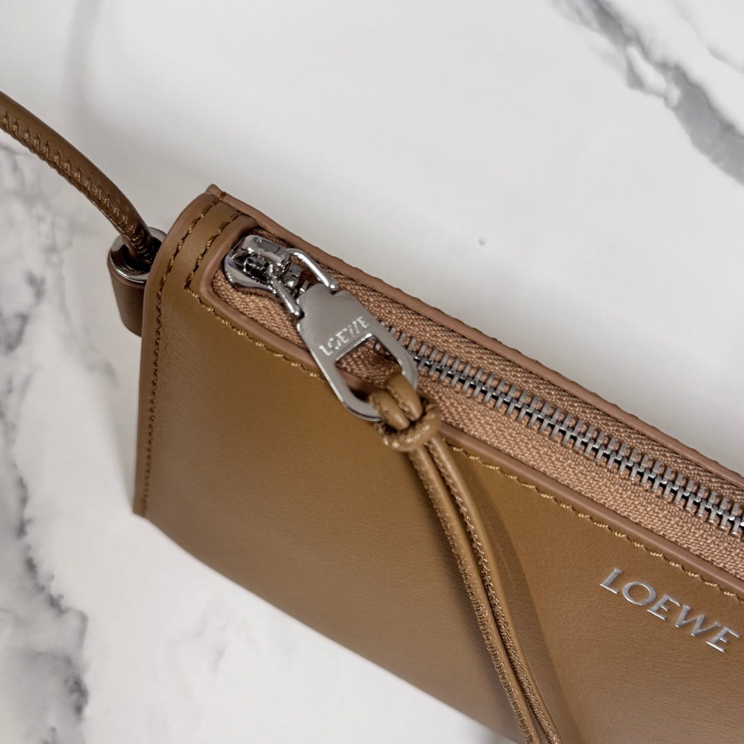 Loewe Joya Pouch Brown Calfskin 289458