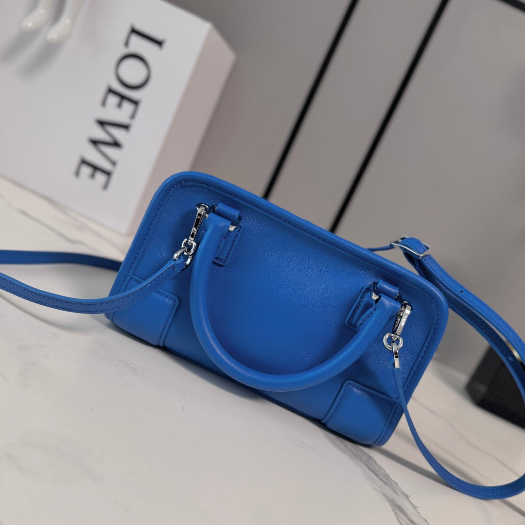 Loewe 2026 Amazona 180 Bag 20cm Blue Soft Calfskin 289399