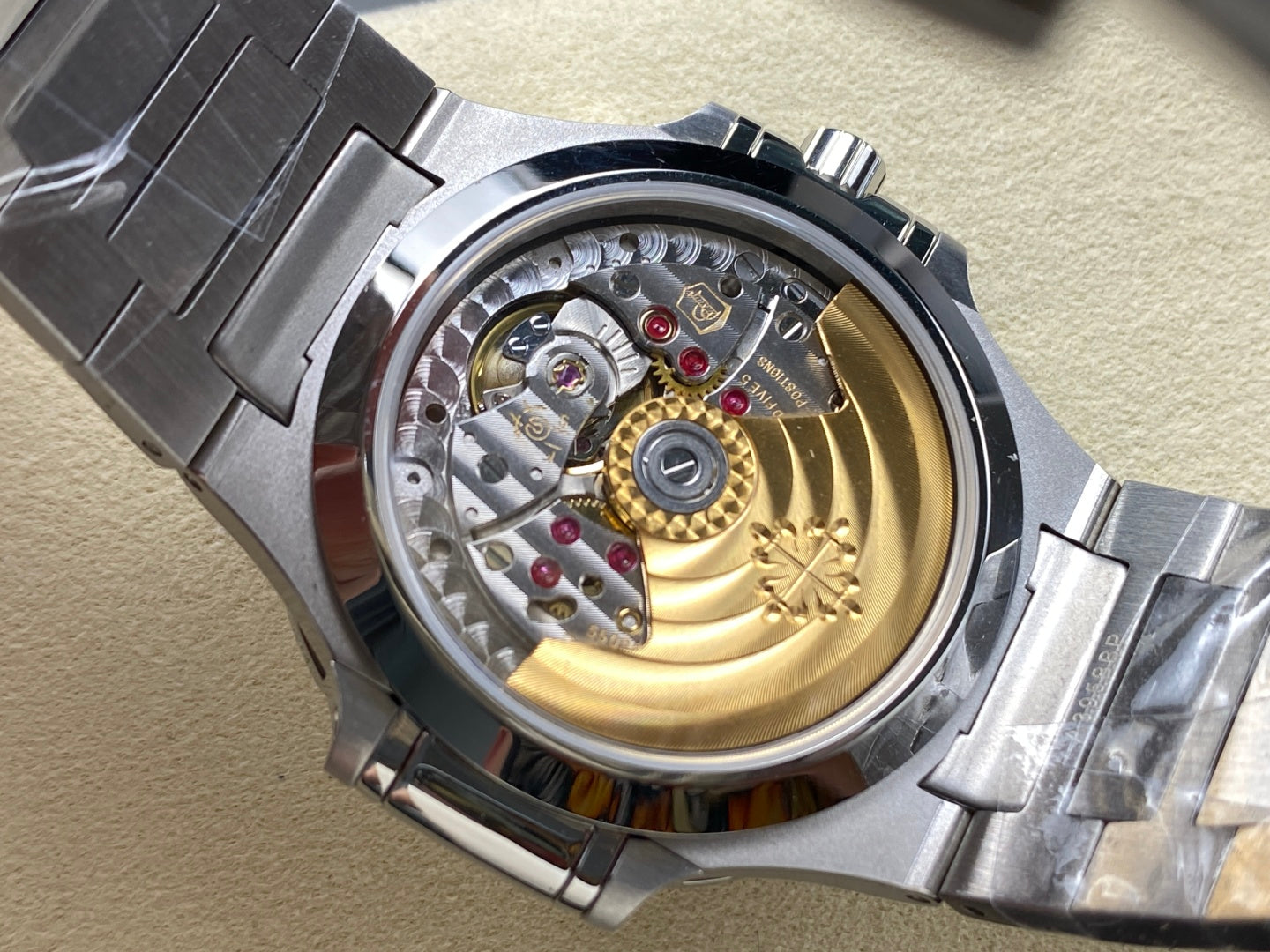 PATEK Nautilus 35.2mm Silver Blue Diamond