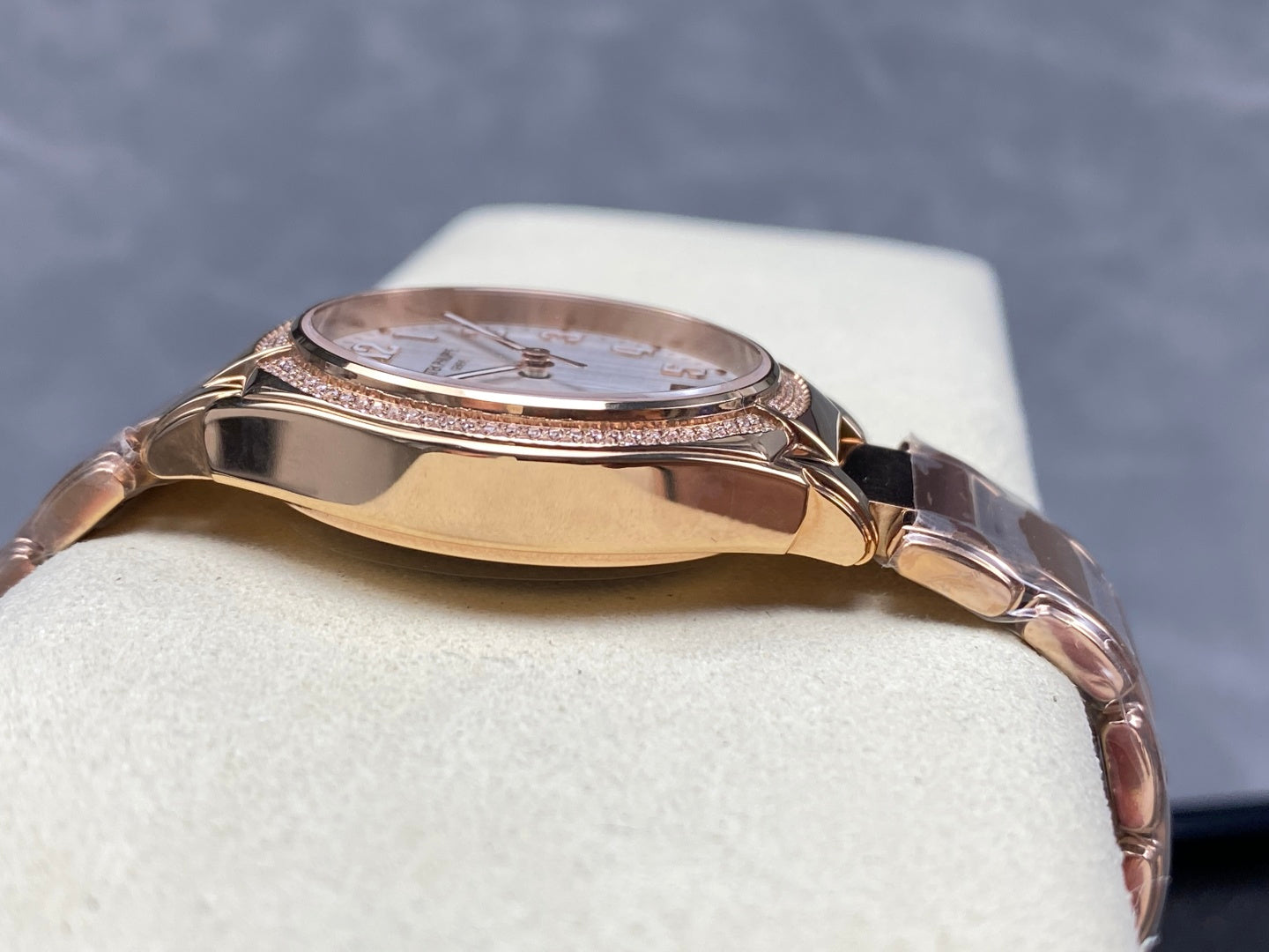 PATEK Twenty-Four 36mm Diamond Pink Gold Chocolate Dial