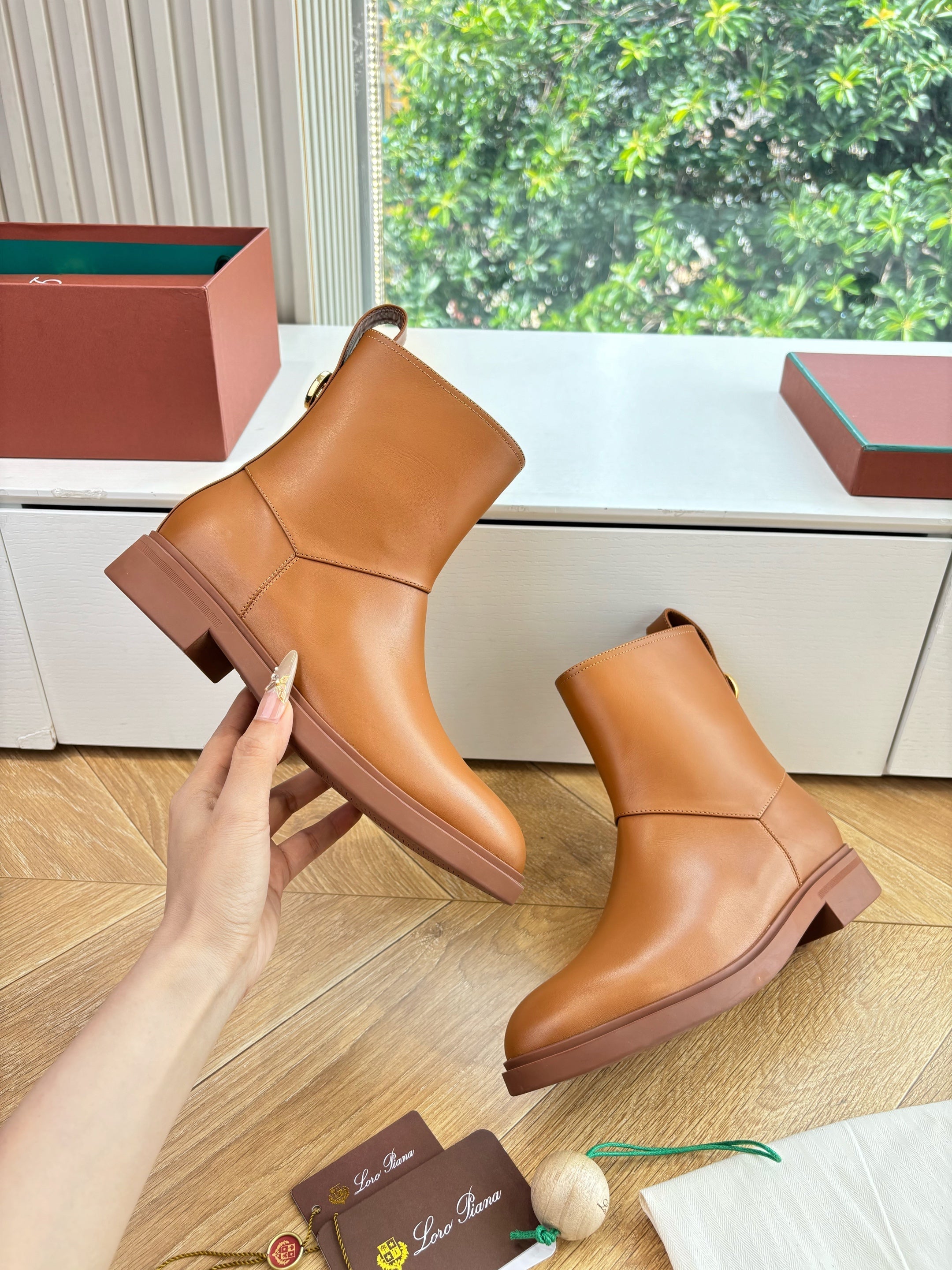 LP Kilda Ankle Boots Caramel Leather 507408