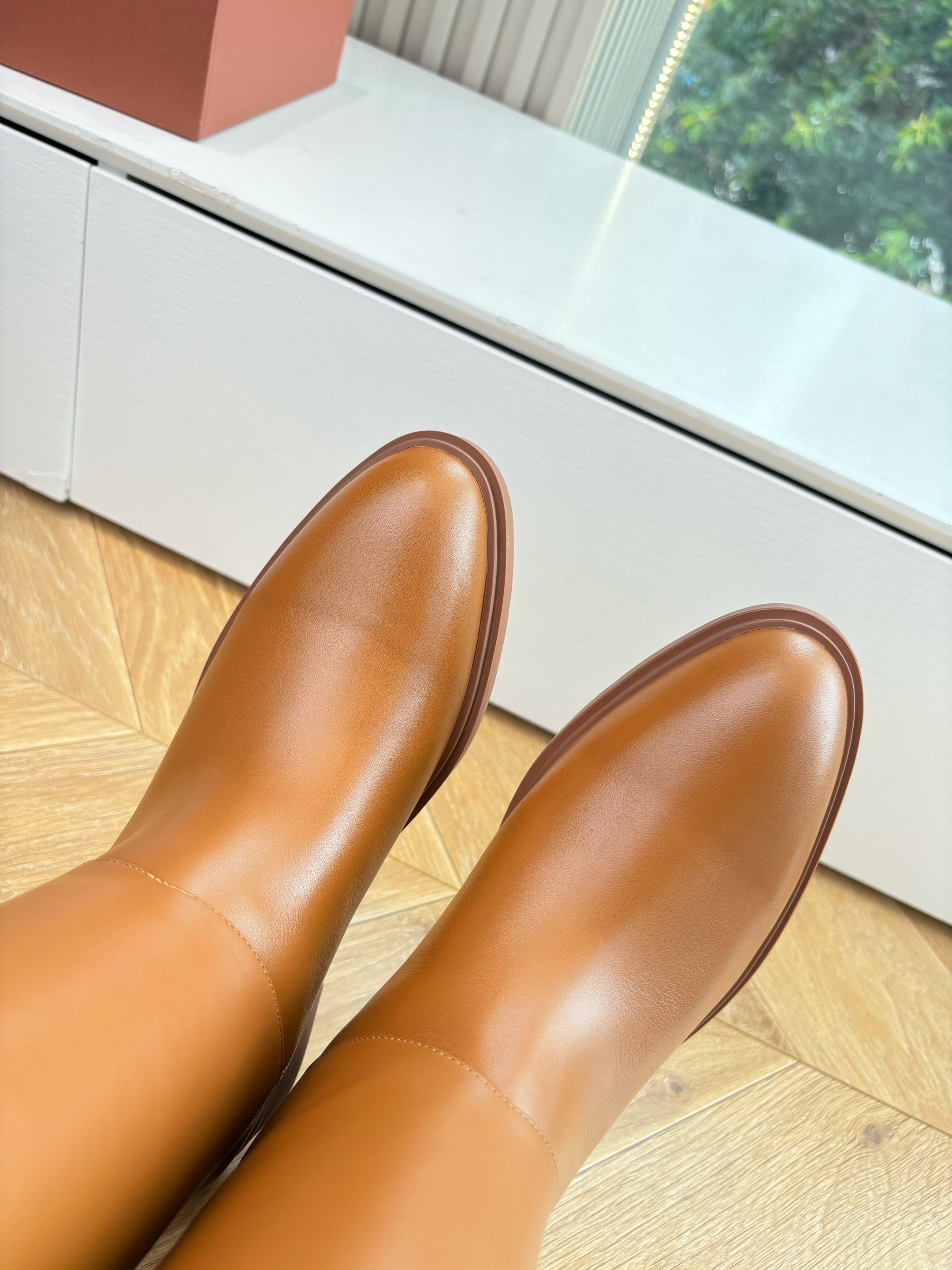 LP Kilda Knee-High Boots Caramel Leather 507416