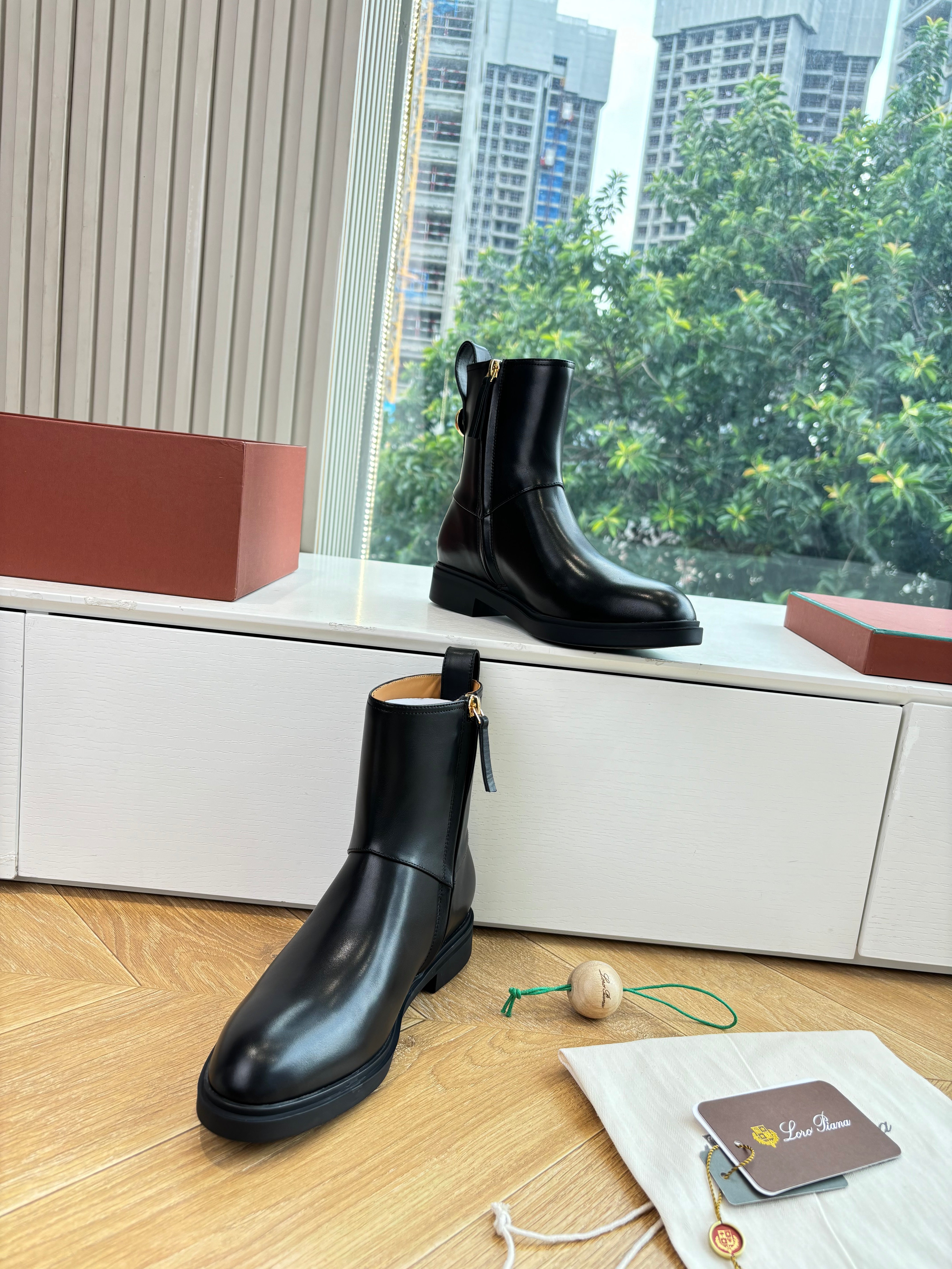 LP Kilda Ankle Boots Black Leather 507409
