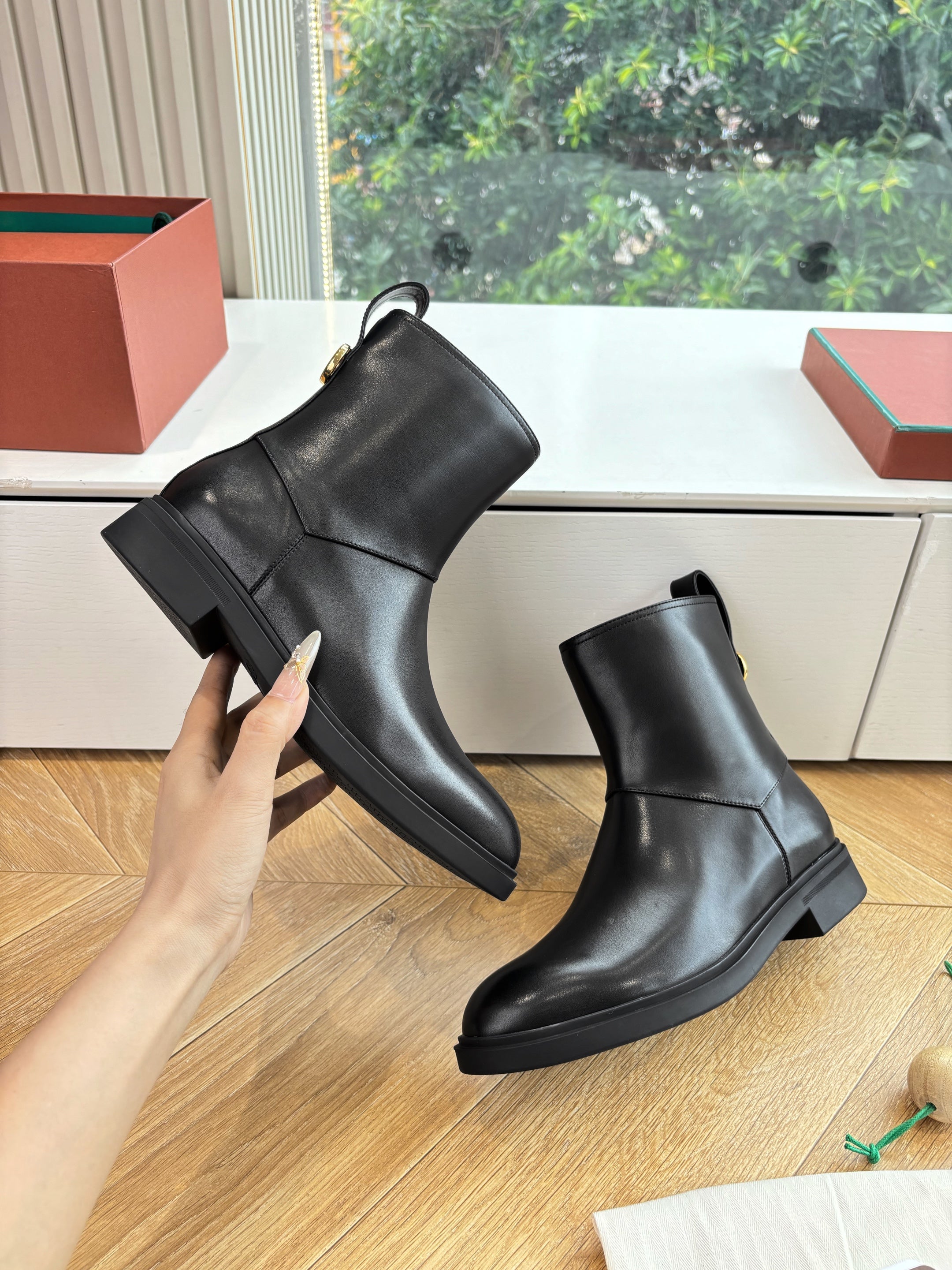 LP Kilda Ankle Boots Black Leather 507409