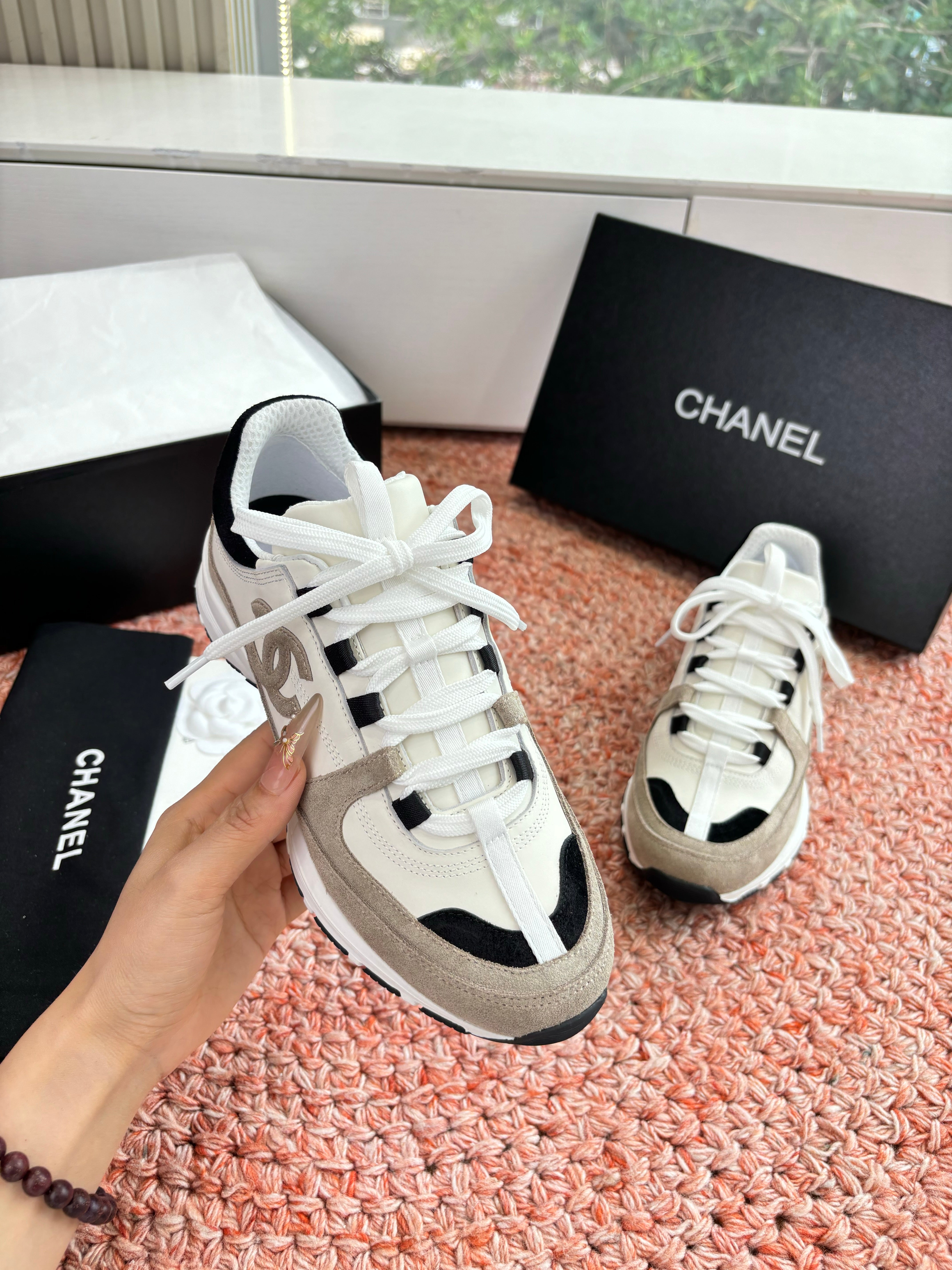 CC SS26 Casual Shoes Khahi White Leather Suede 648250