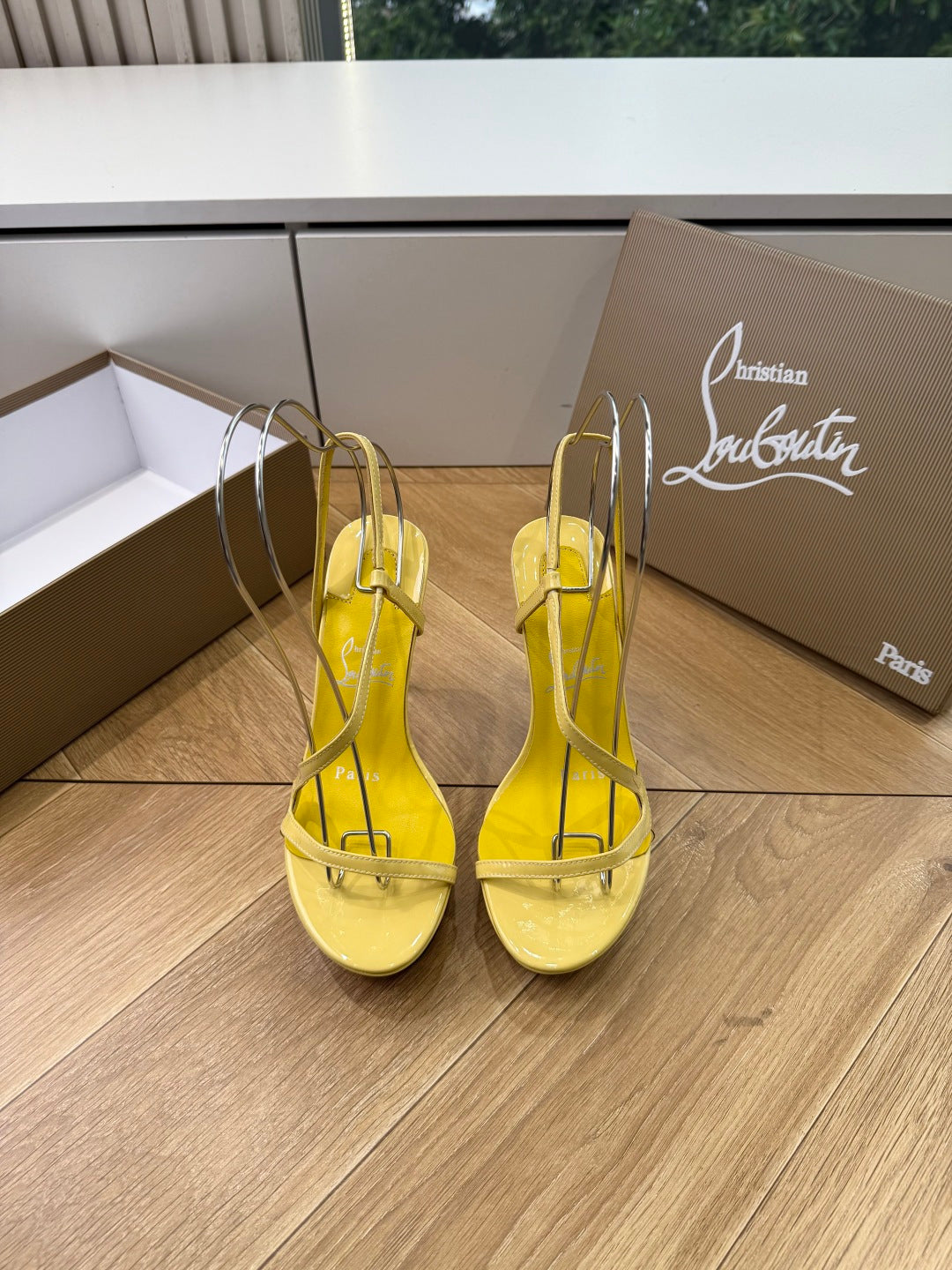 CL 26s Rosalie Alta 15cm Sandal Yellow Leather 932668