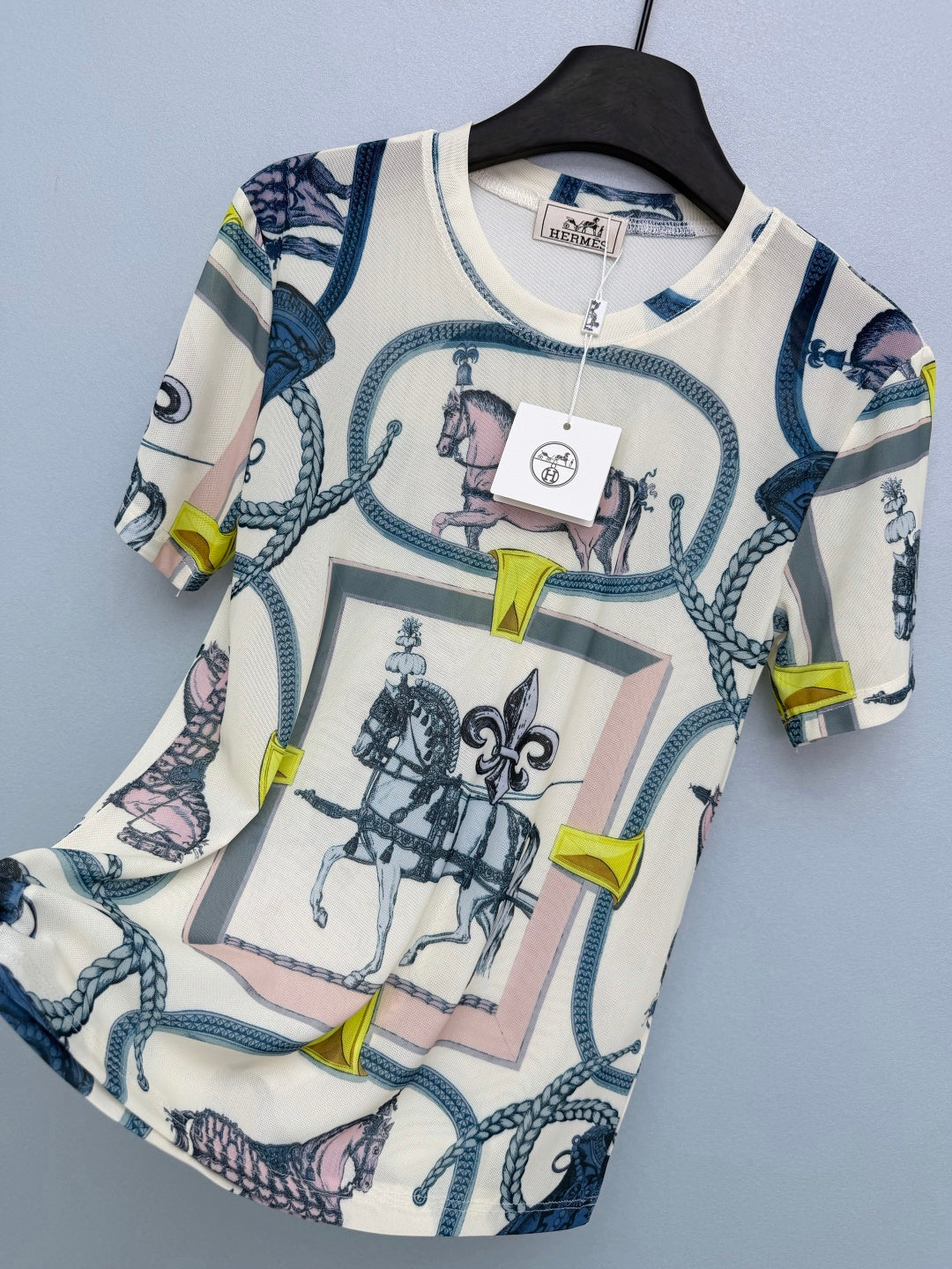 HM 26s T-Shirt Blue Colorful Mesh 367050