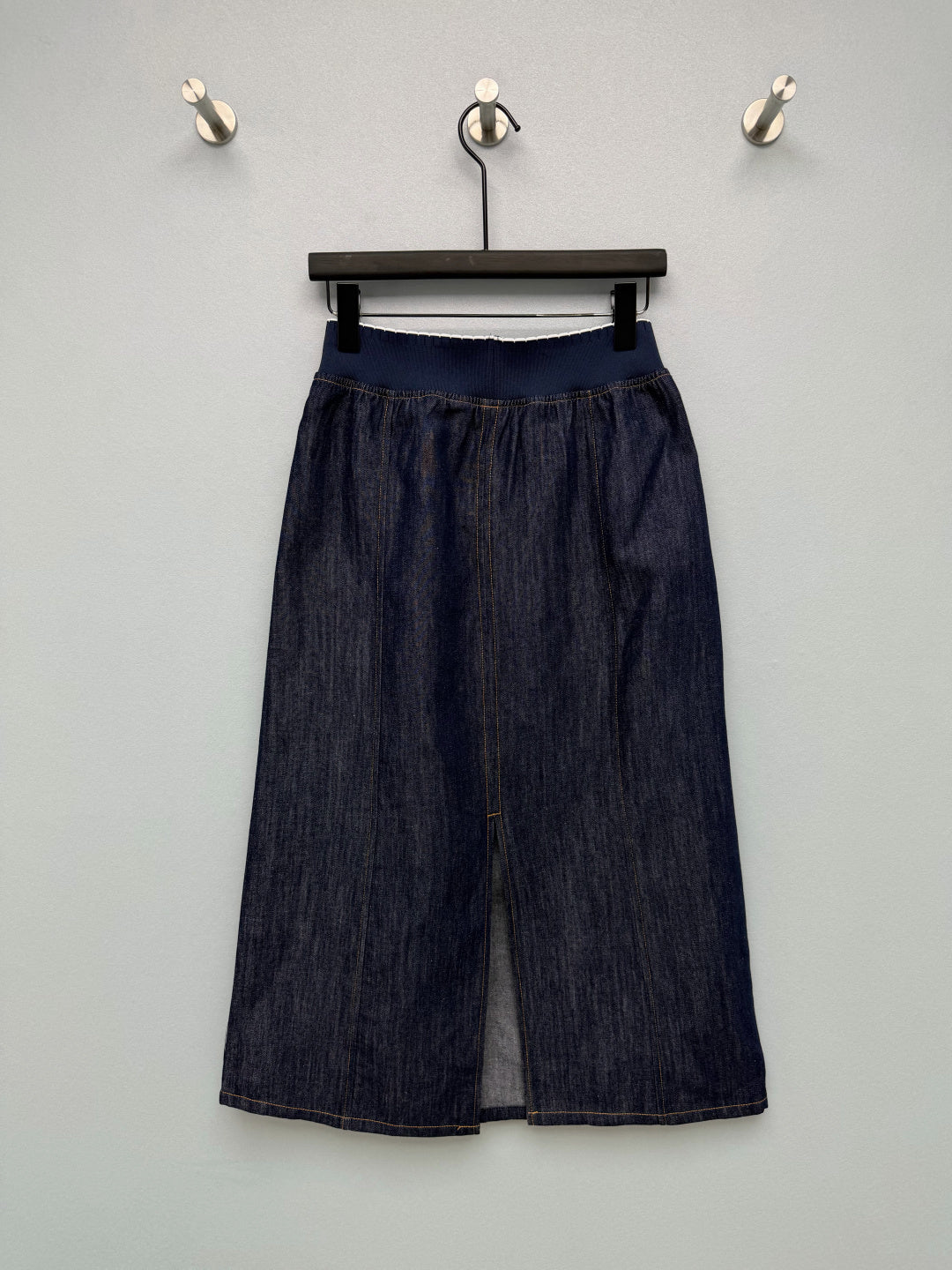 Celine 26s Waist Skirt Dark Blue Denim 399305