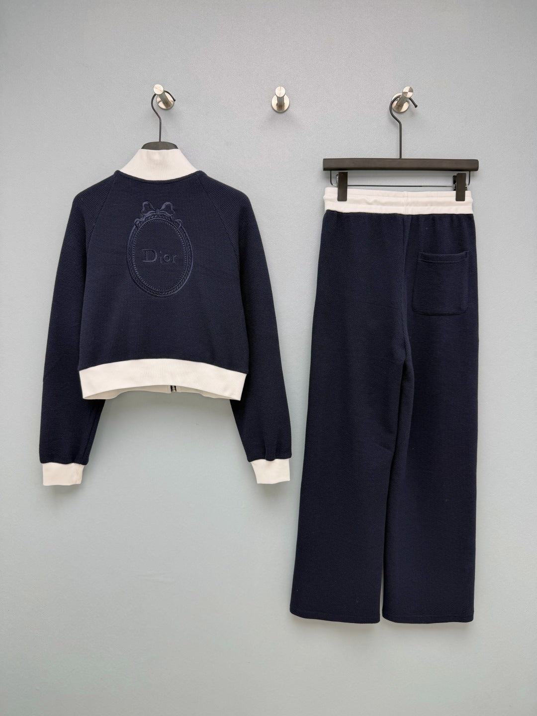 CD 26S Navy Contrast Knit Tracksuit Set 428313