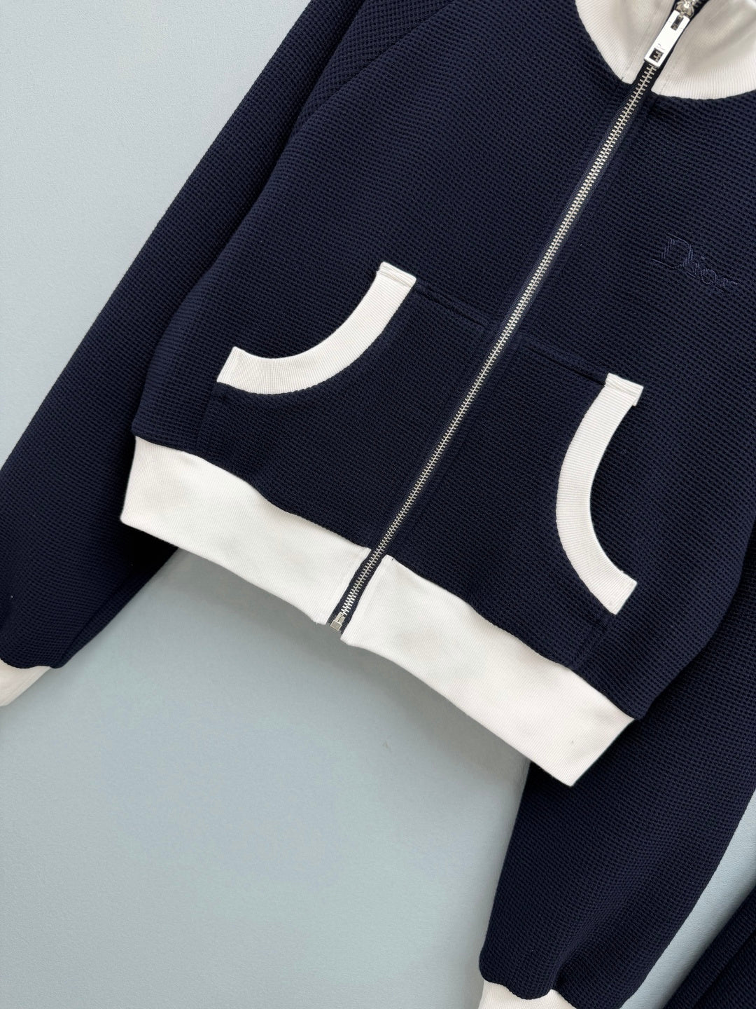 CD 26S Navy Contrast Knit Tracksuit Set 428313