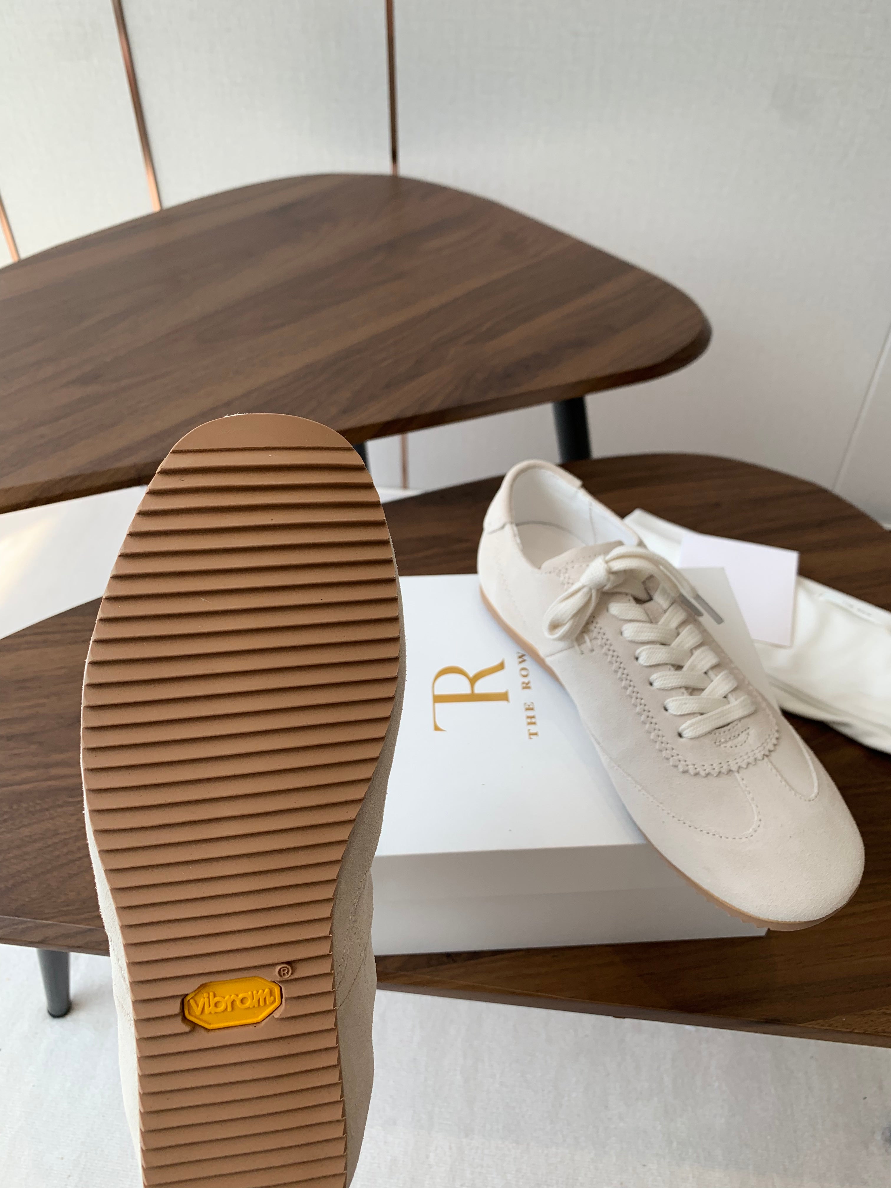 The Row Sneakers Eggshell Cow Suede 334523