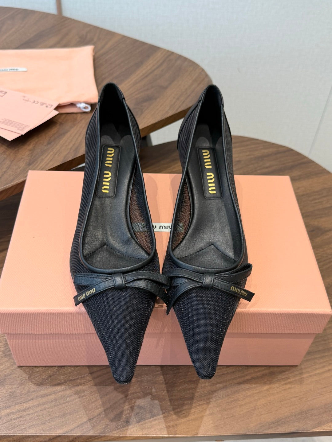 Miu 26s Pump 5.5cm Black Canvas 887656