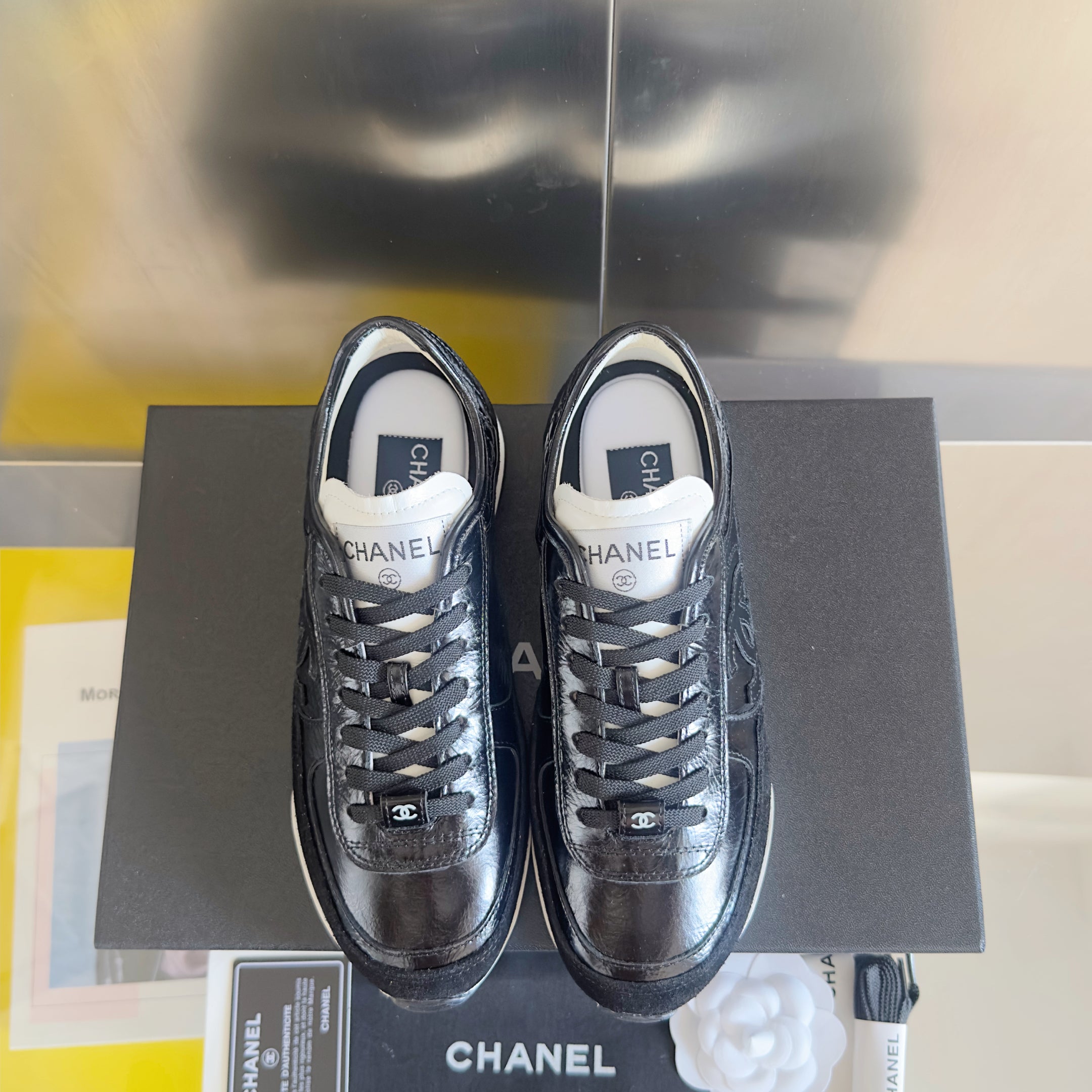 CC 25K British Baseball Shoes Black Cowhide 459735