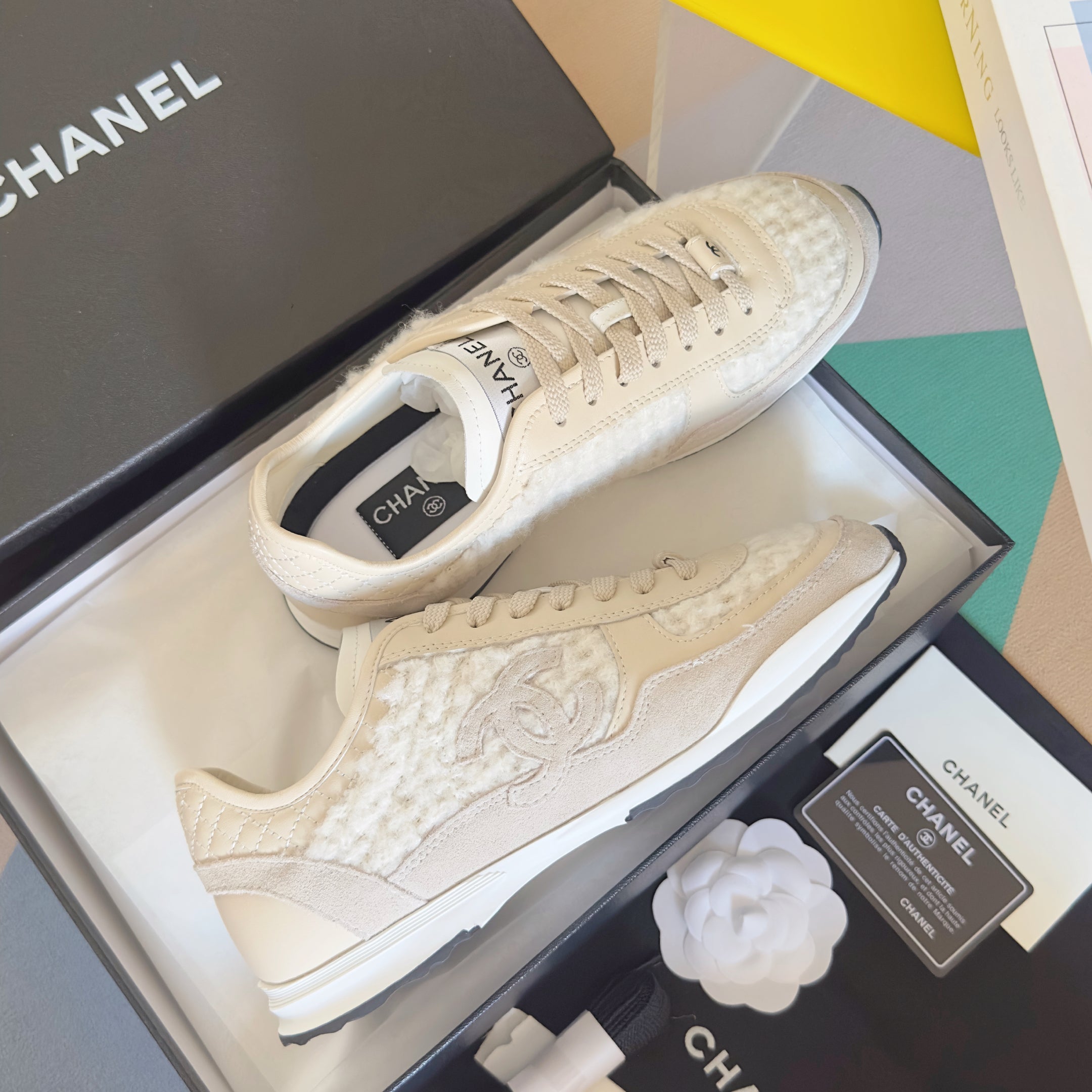 CC 25K British Baseball Shoes White Woven Cowhide 459737
