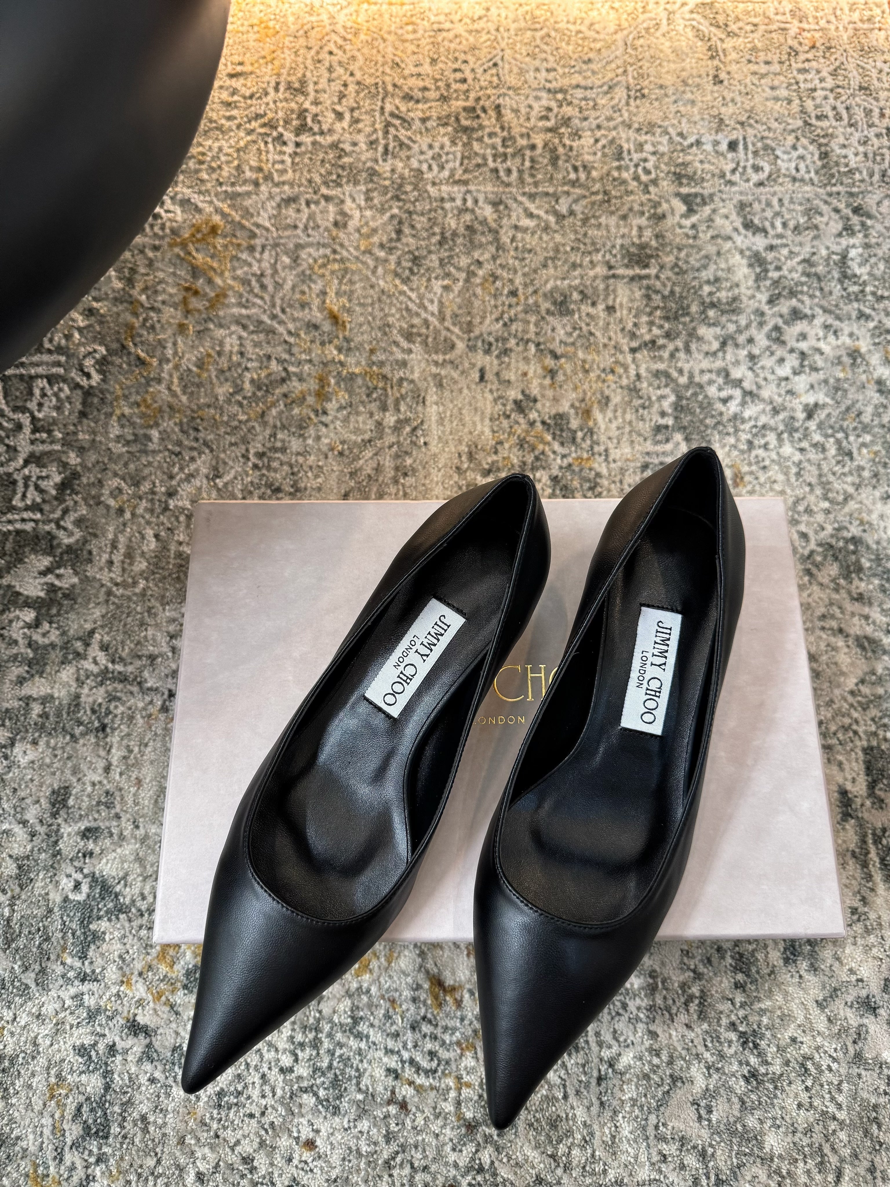 Jimmy Amelia Pumps 35mm Black Sheepskin 430937
