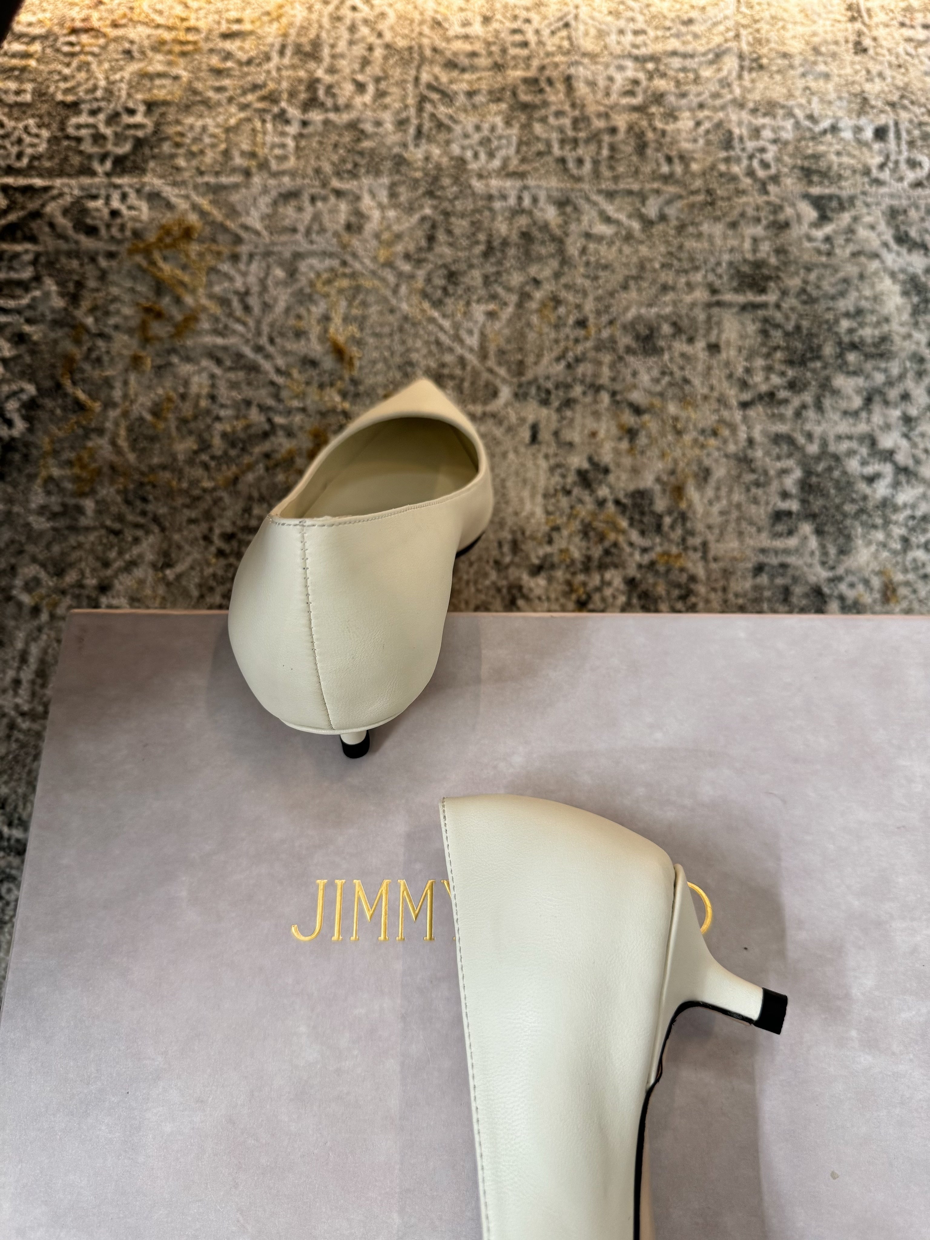 Jimmy Amelia Pumps 35mm White Sheepskin 430938