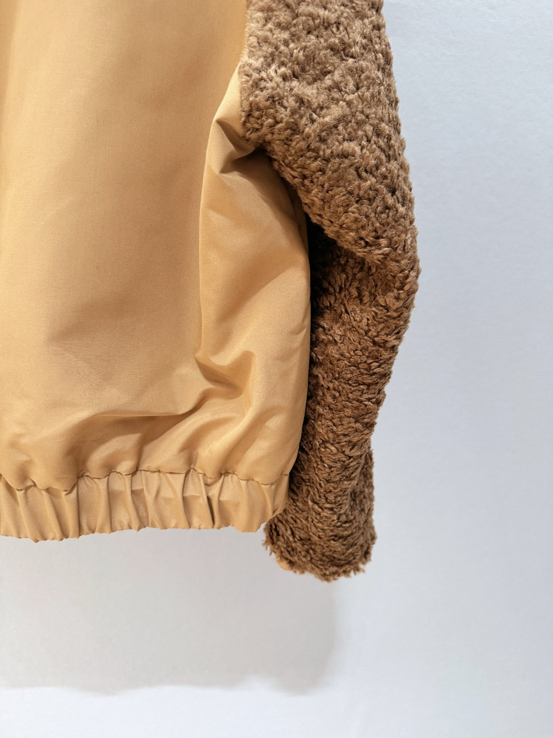 MC 2025 Coligny Short Down Jacket Brown Polyester Fur