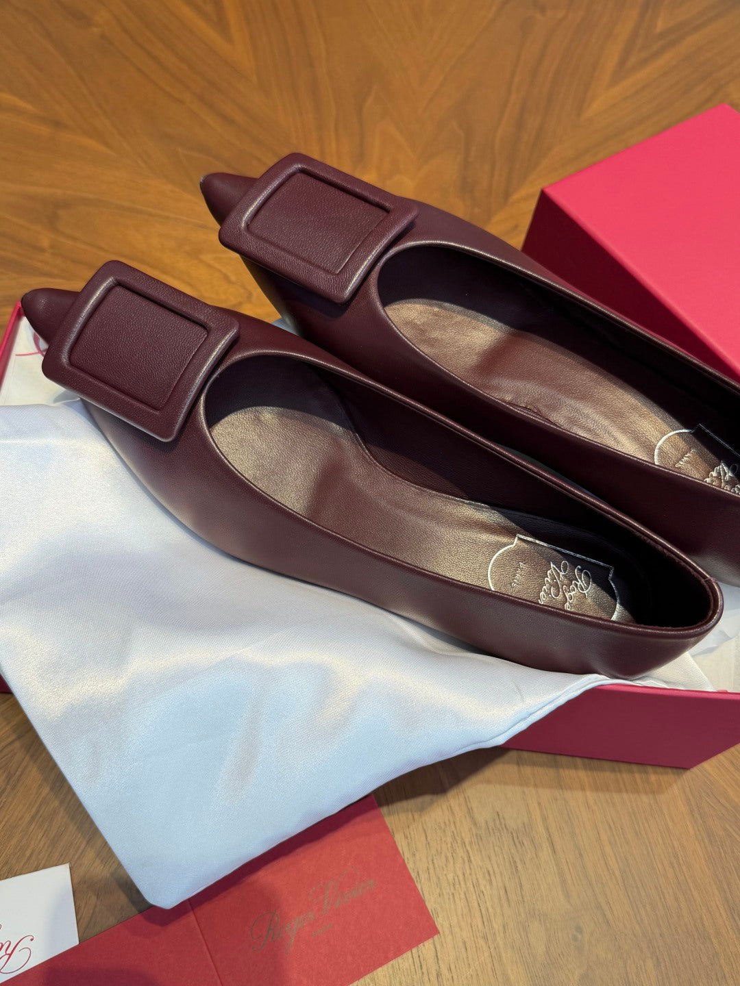 RV 26s The City Ballerinas 1.5cm Burgundy Leather 103516