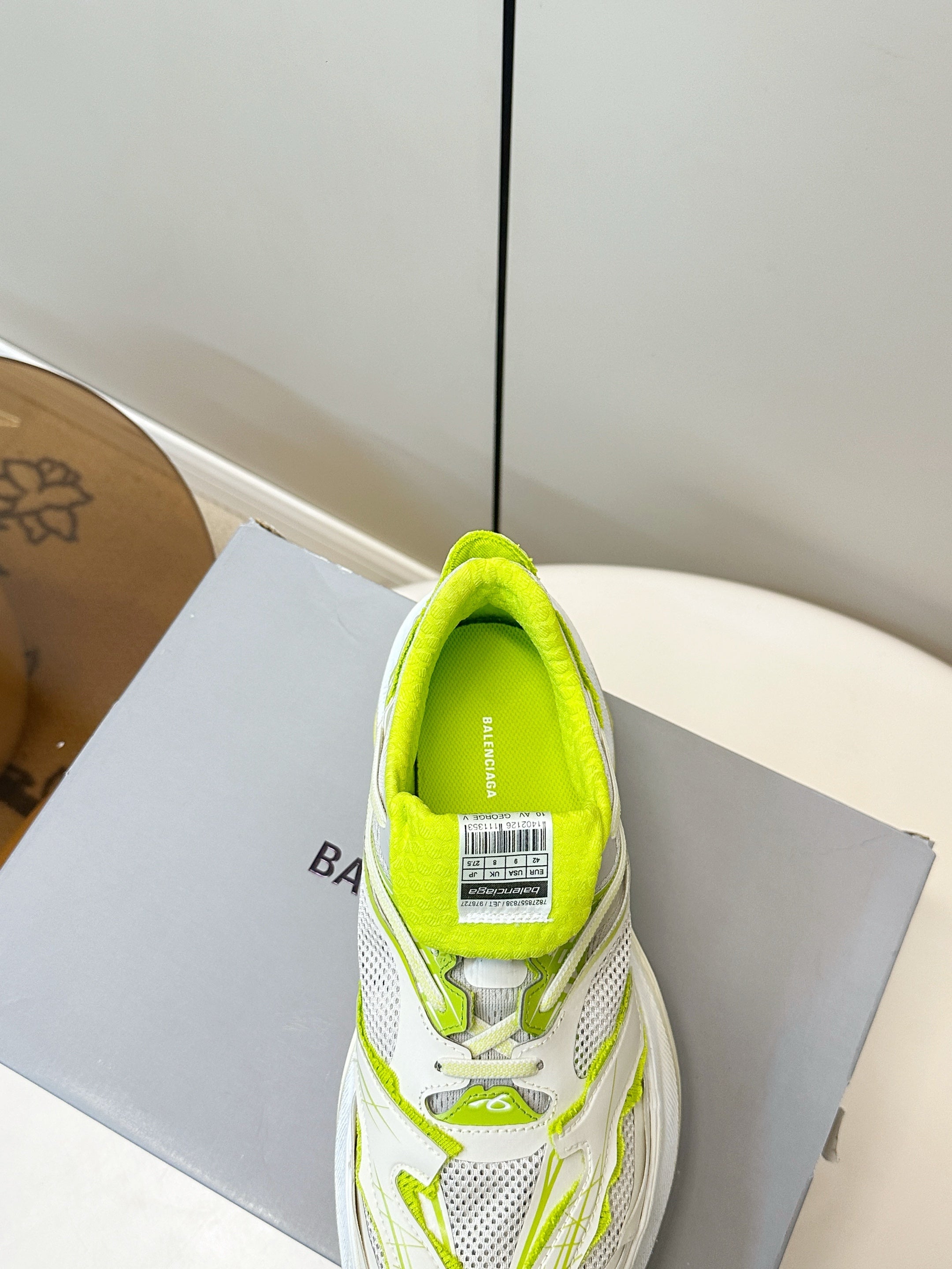 Balenciaga Jet Sneaker Neon Green White TPU Mesh 986306