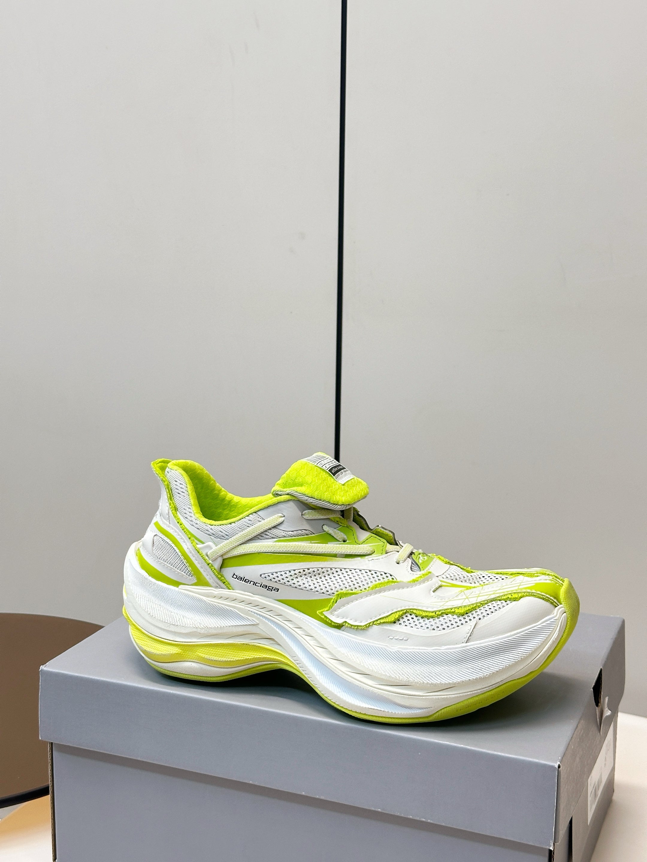Balenciaga Jet Sneaker Neon Green White TPU Mesh 986306