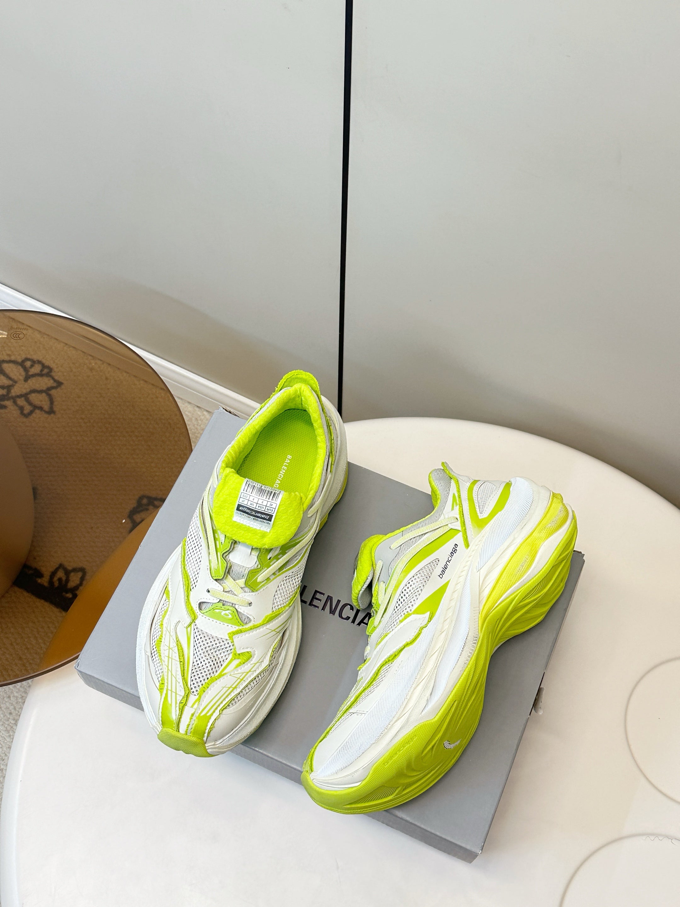 Balenciaga Jet Sneaker Neon Green White TPU Mesh 986306