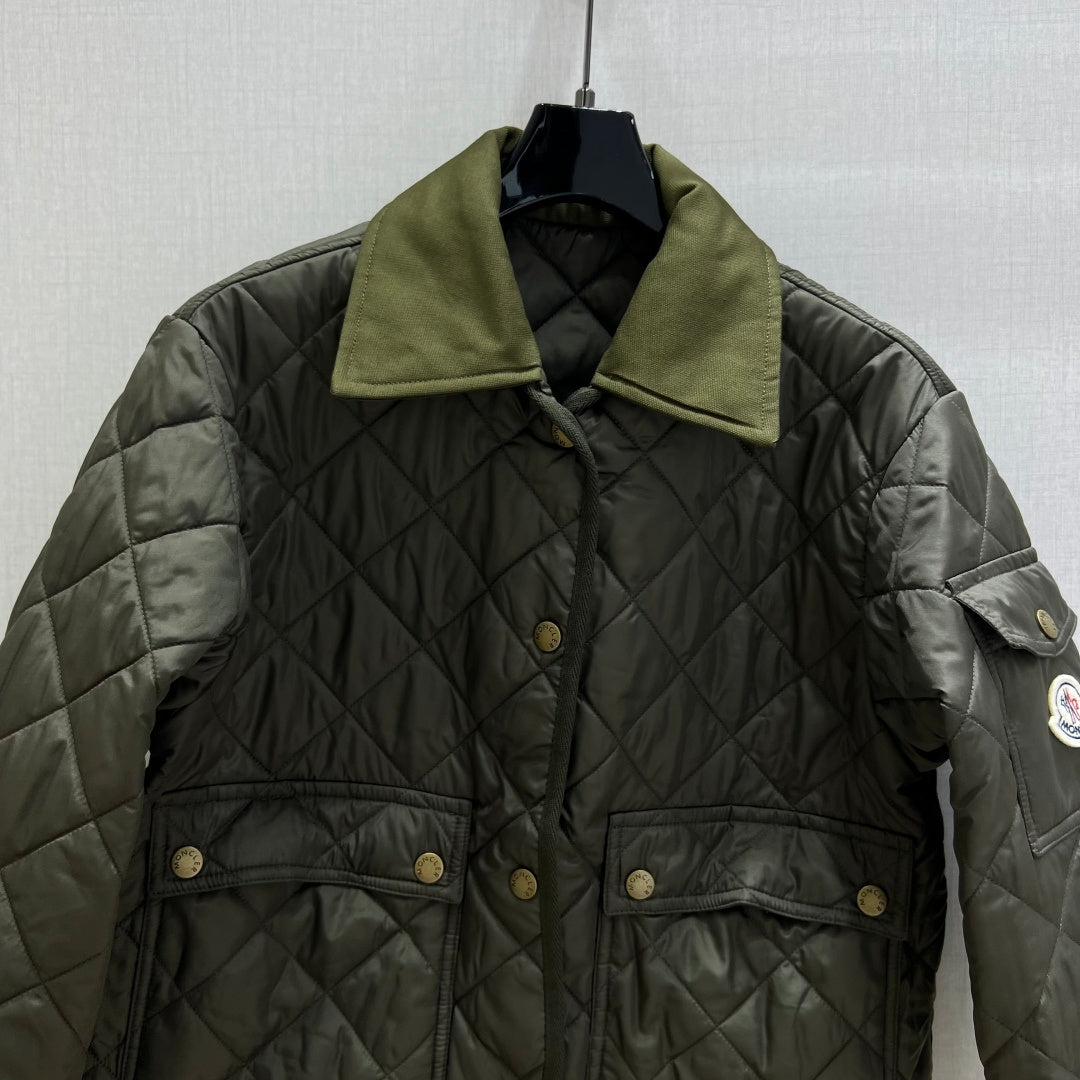 MC Chitre Jacket Olive Green Polyester Fiber