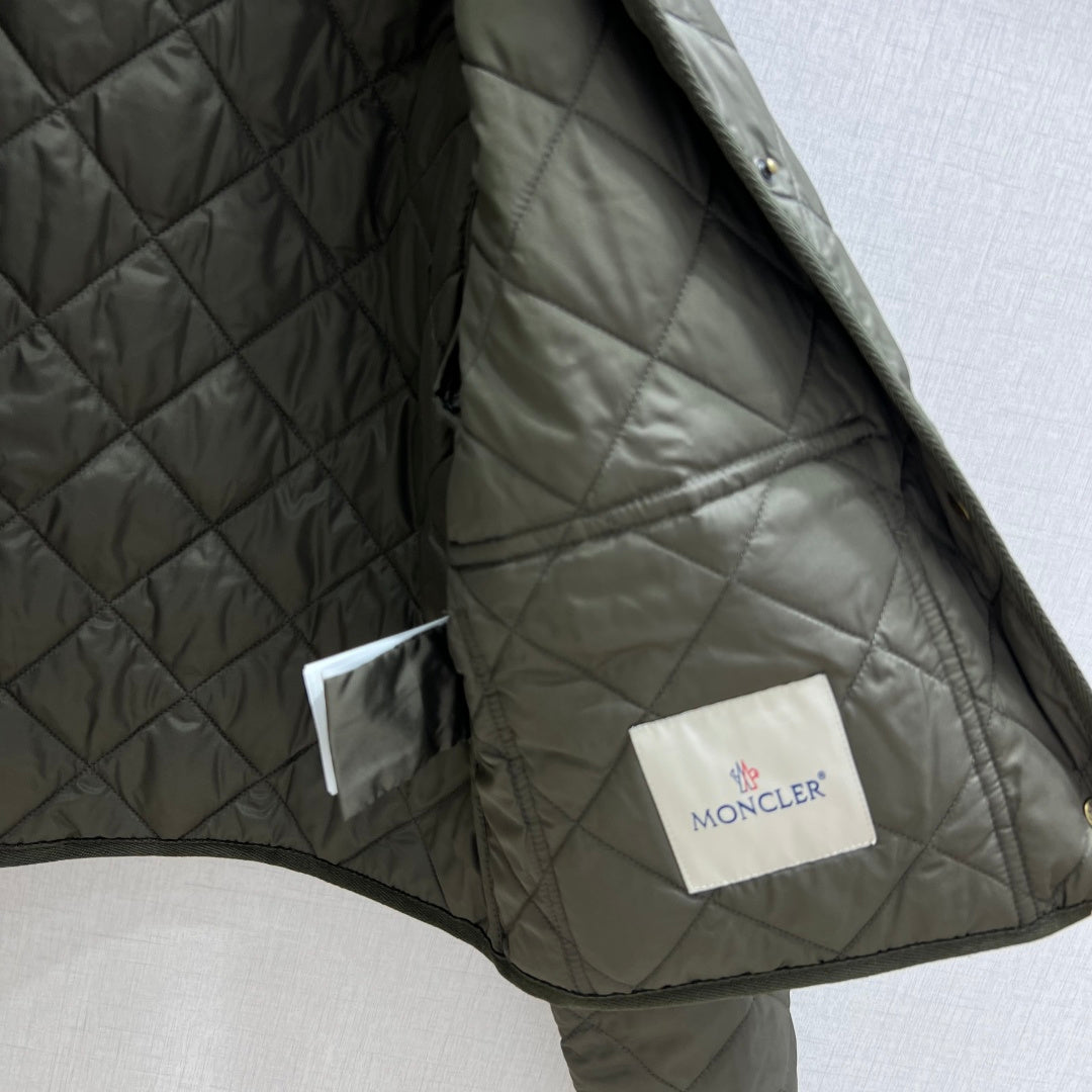 MC Chitre Jacket Olive Green Polyester Fiber