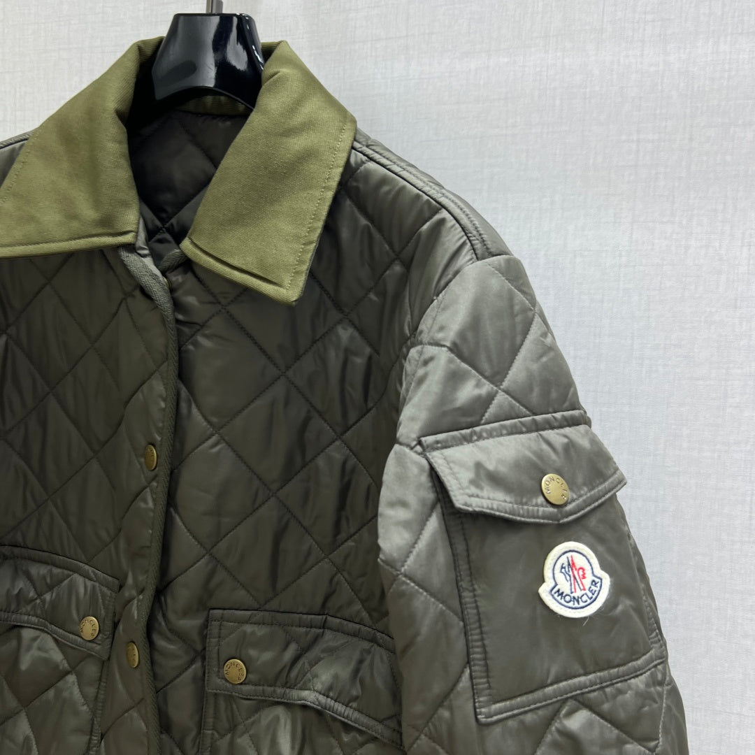 MC Chitre Jacket Olive Green Polyester Fiber