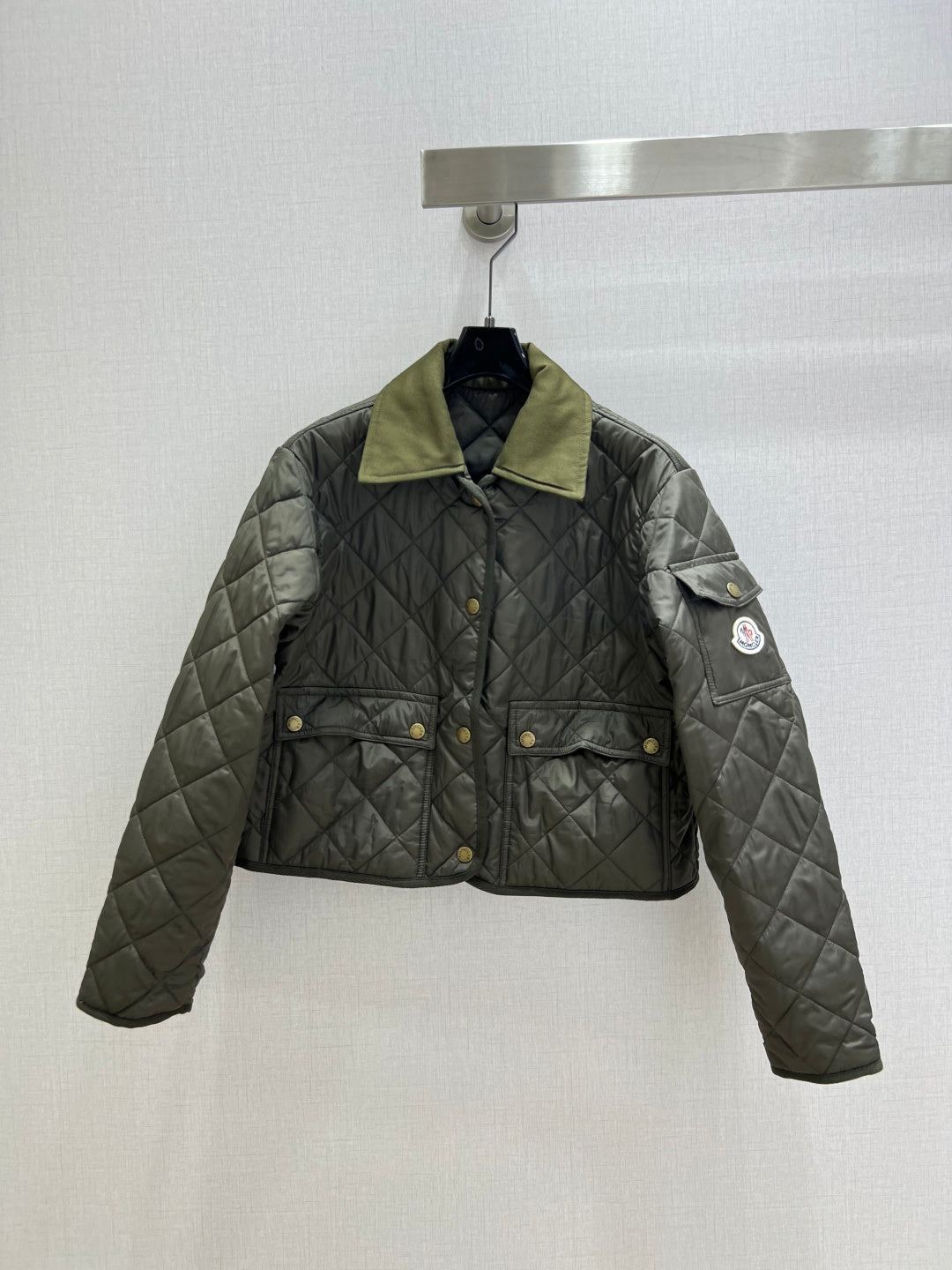 MC Chitre Jacket Olive Green Polyester Fiber