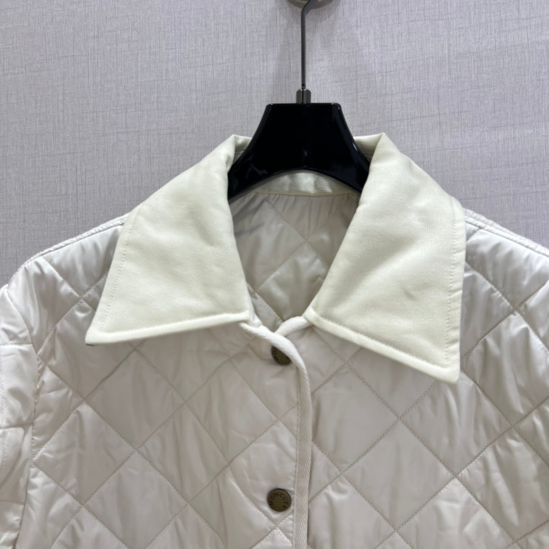 MC Chitre Jacket White Polyester Fiber