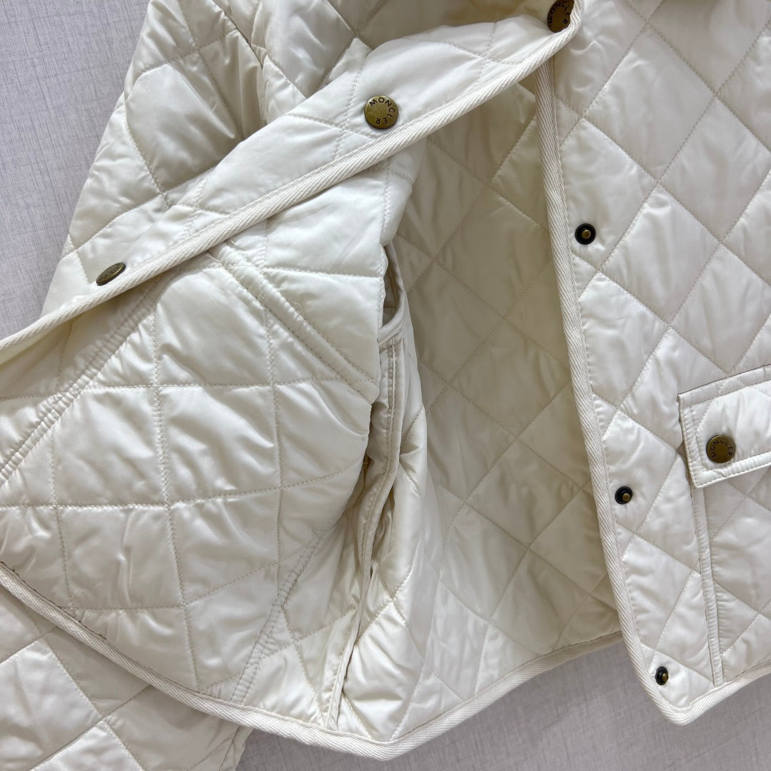 MC Chitre Jacket White Polyester Fiber