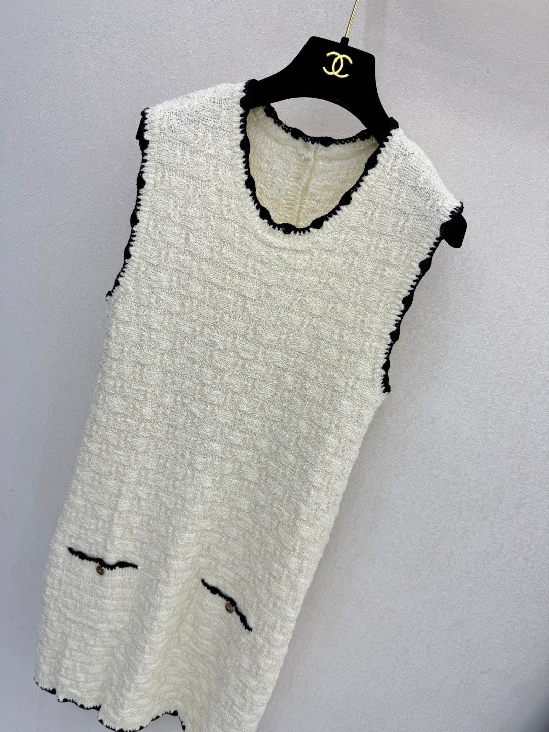 CC 26s Vest Dress White Tweed 363535