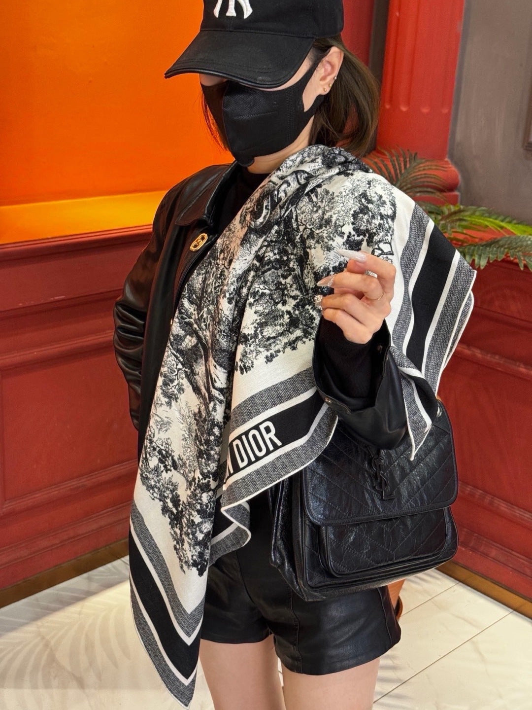 Dior 26s Scarf 140cm Silk & Cashmere 300235