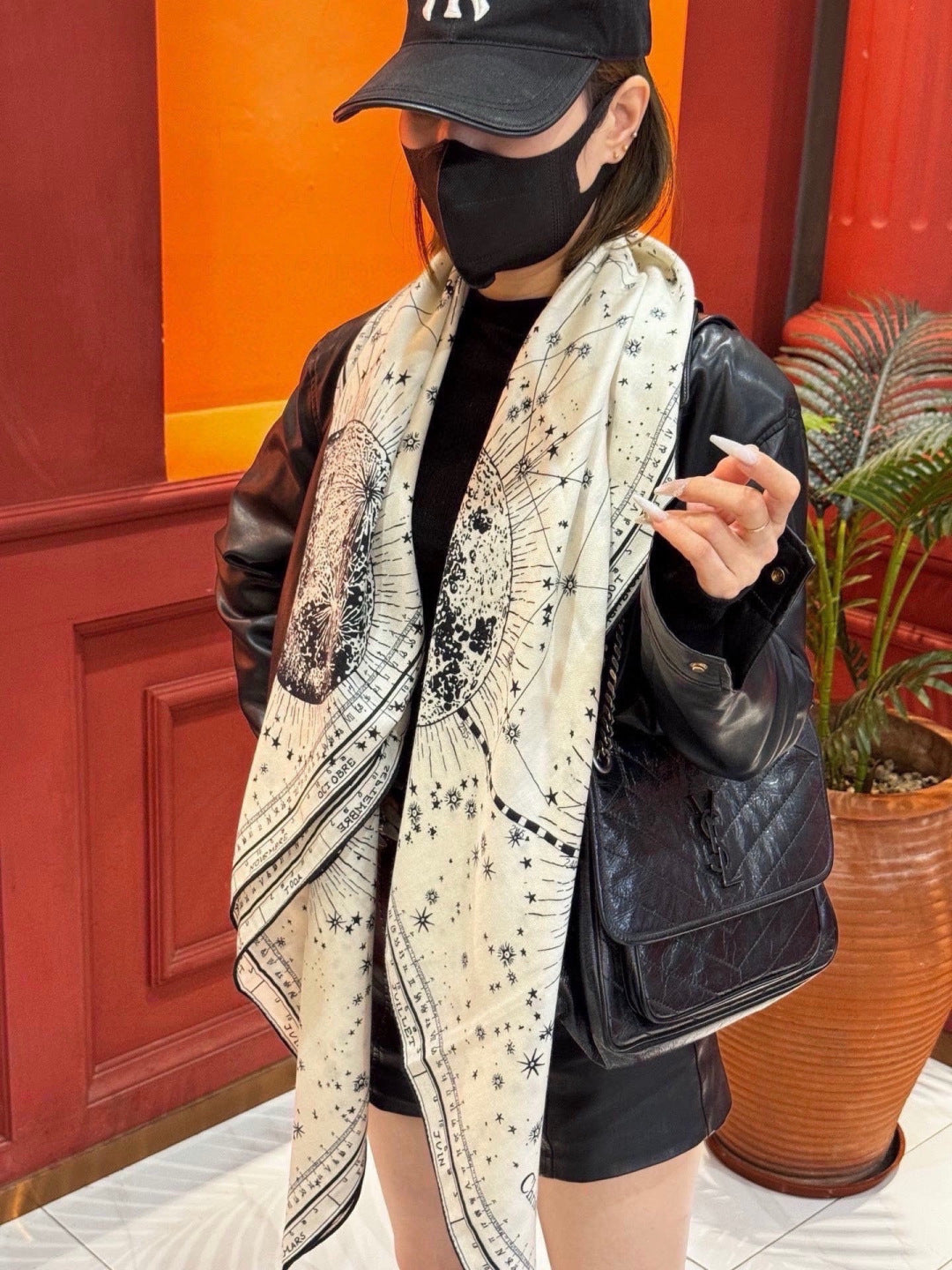Dior 26s Scarf 140cm Silk & Cashmere 304689