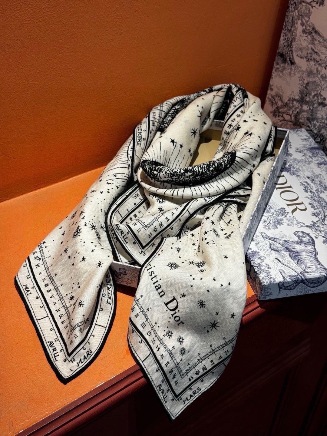 Dior 26s Scarf 140cm Silk & Cashmere 304689