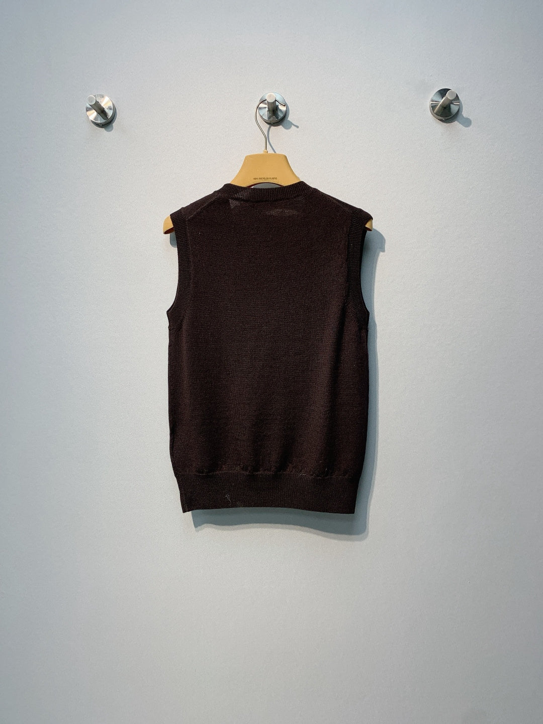 Miu Miu Sweater Vest Dark Brown Wool 342084