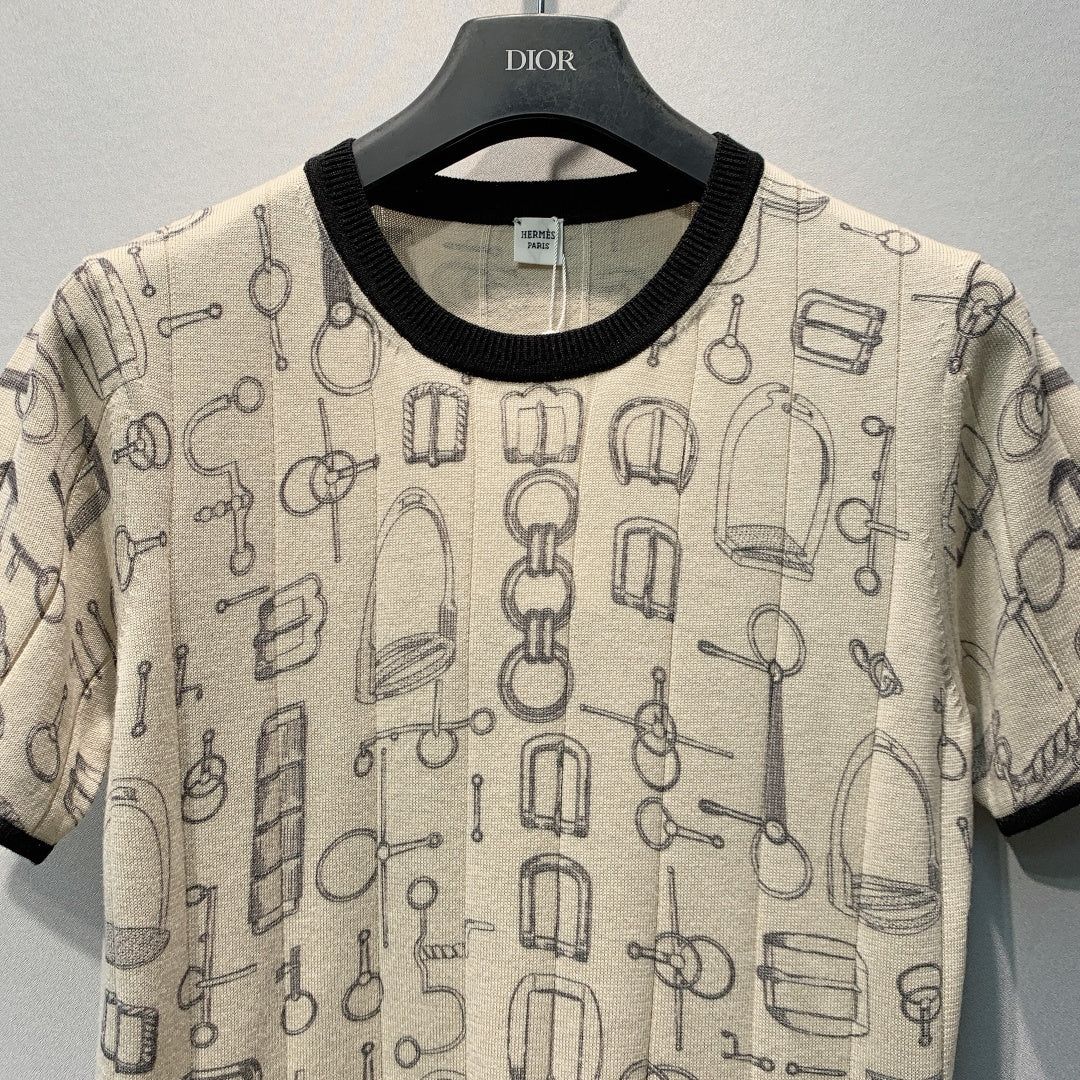 HM 26s Knit Short-Sleeve T-Shirt 406271