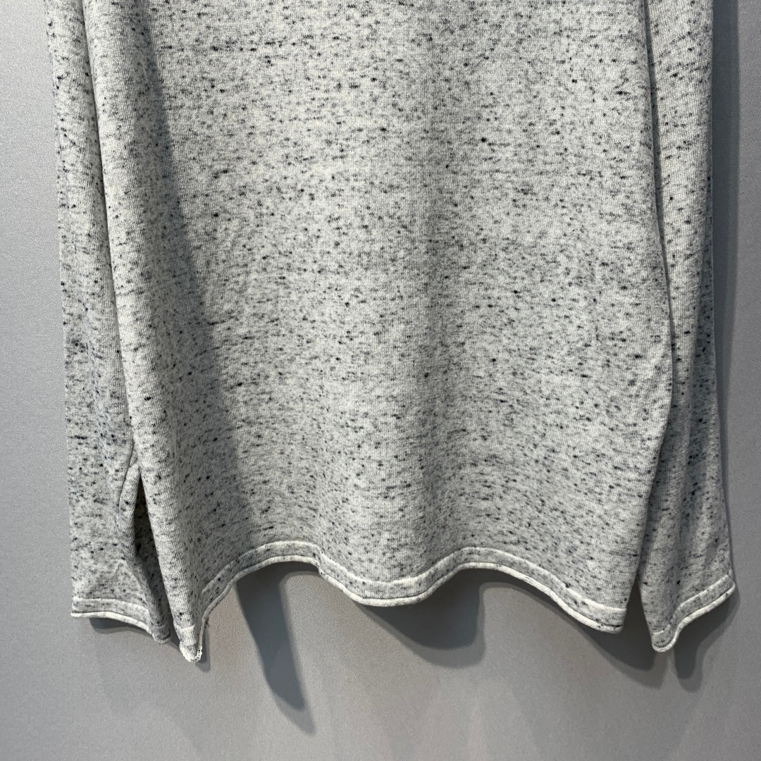 Prada Triangle Logo Knit Sweater Grey Wool 421190