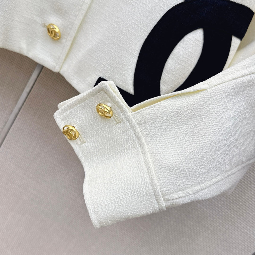 CC 26s Cruise 2026/27 Look 21 Blazer White Cotton 409187