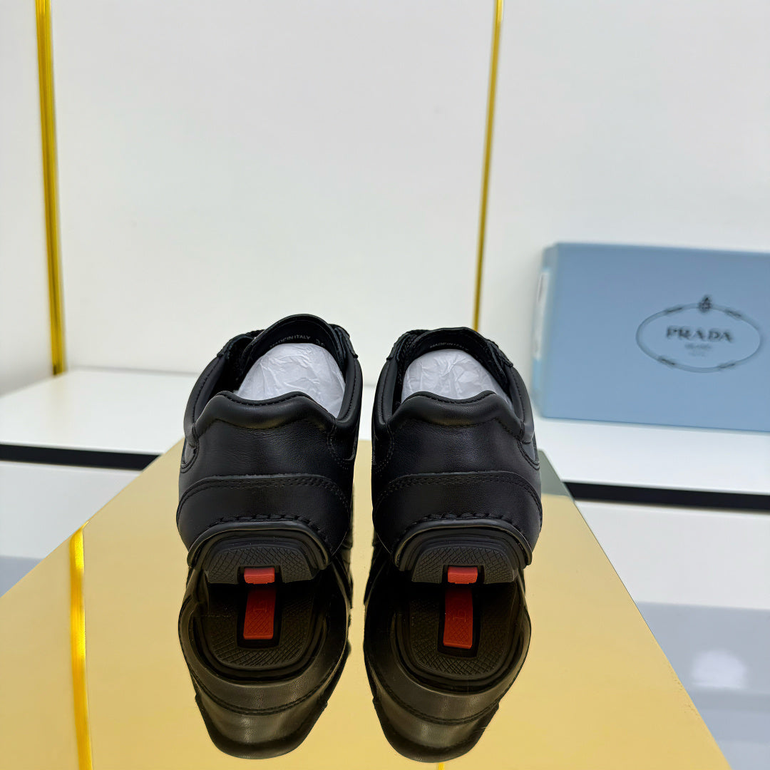 Prada 26s Montecarlo Re-Edition Sneakers Black Leather 986633