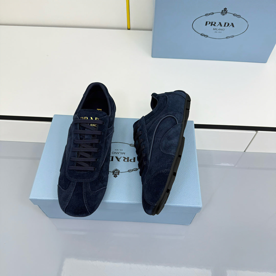 Prada 26s Montecarlo Re-Edition Sneakers Dark Blue Suede 986636
