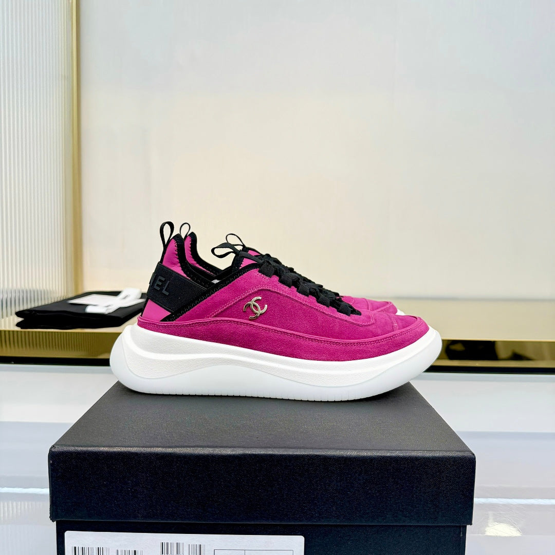 CC 26s Casual Sneakers Hot Pink Suede 928040