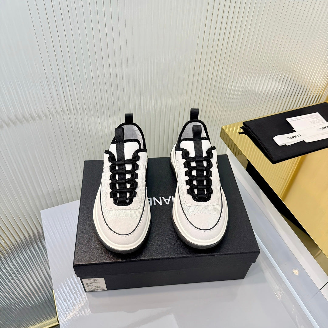 CC 26s Casual Sneakers White Suede Mesh 928046