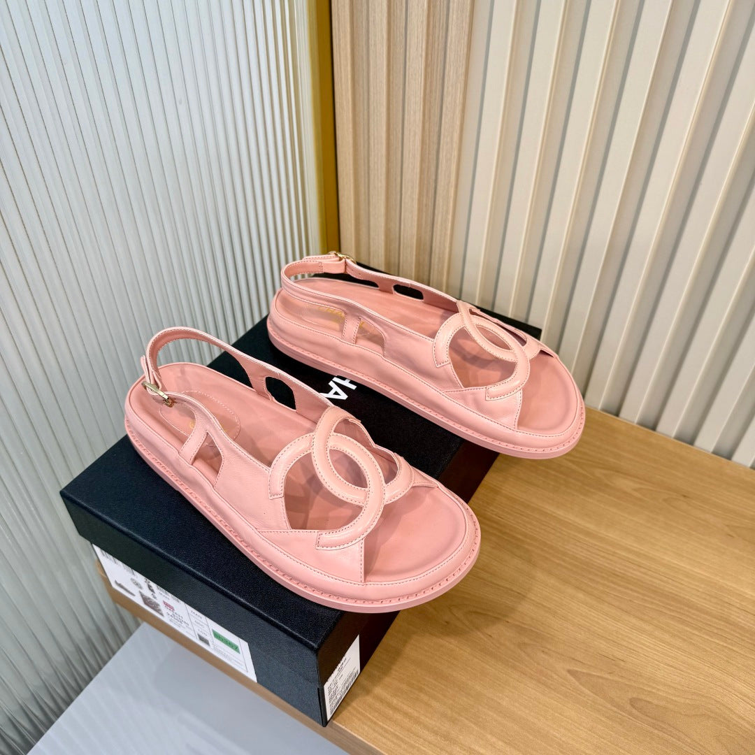 CC 26s Open-Toe Strappy Sandals Leather 986950
