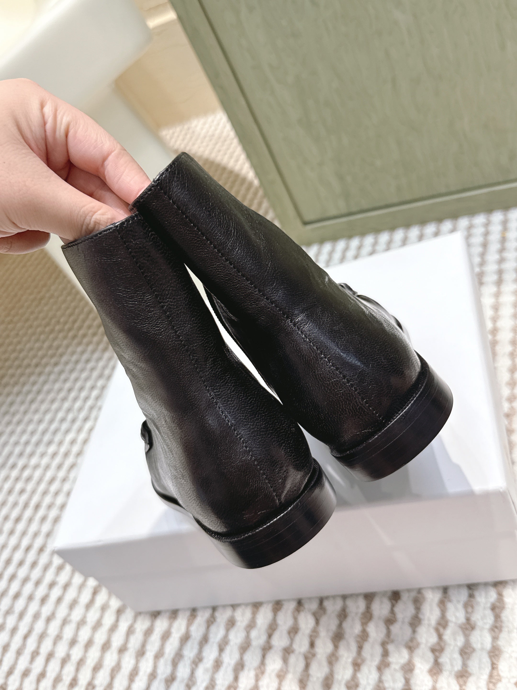 YSL 2025 High-top Boot Black Calfskin 569419